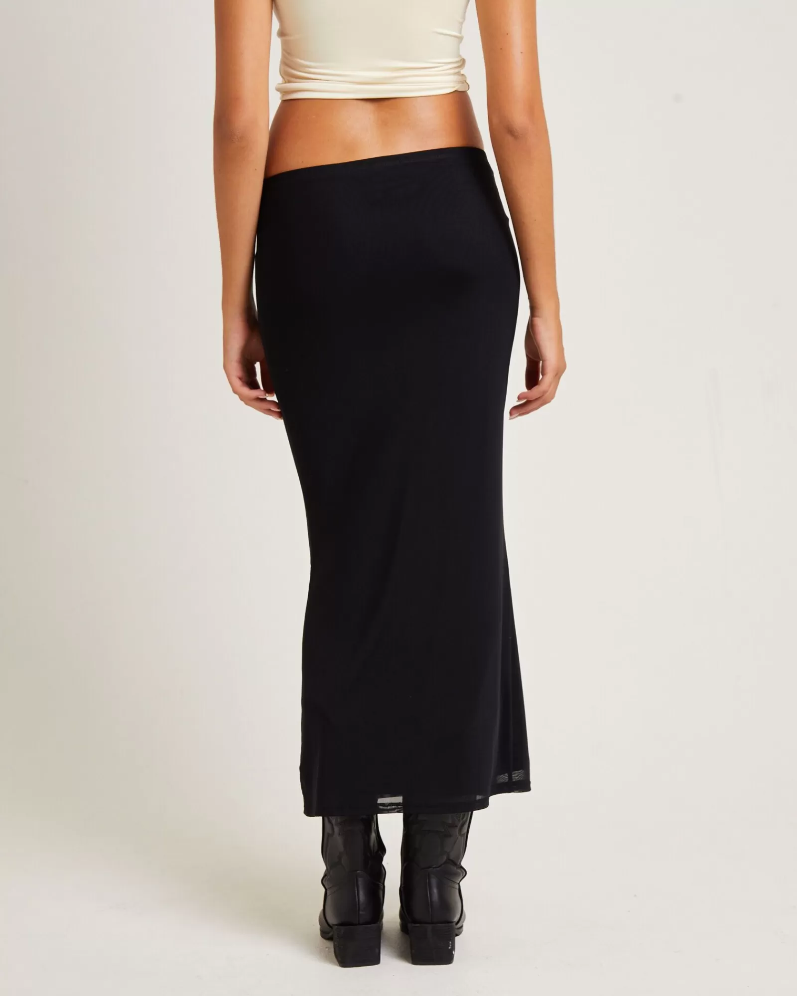 Best INSIGHT Marley Mesh Midi Skirt Black