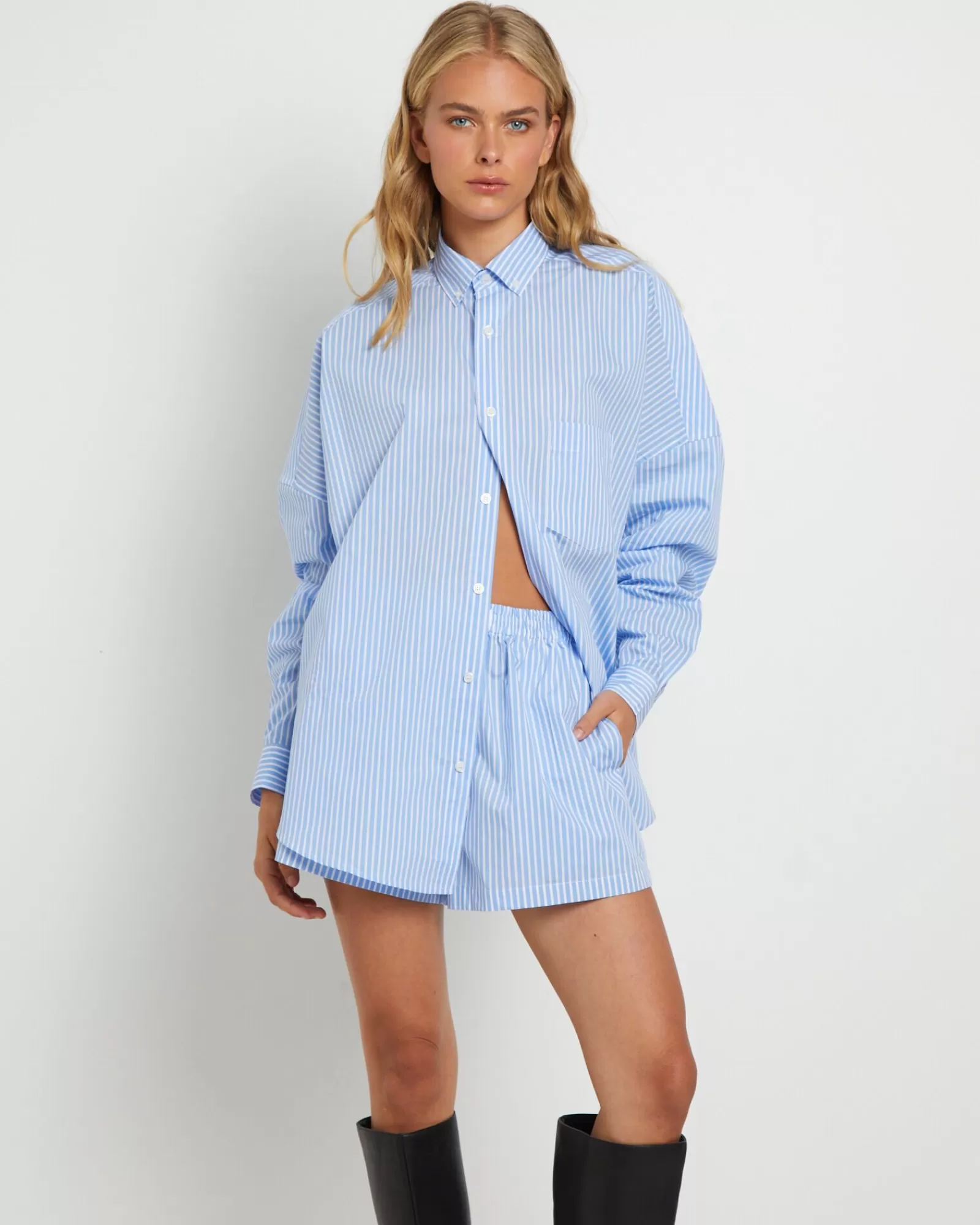 Cheap FLEUR BY BLANCA STUDIO Matilda Long Sleeve Shirt In Blue