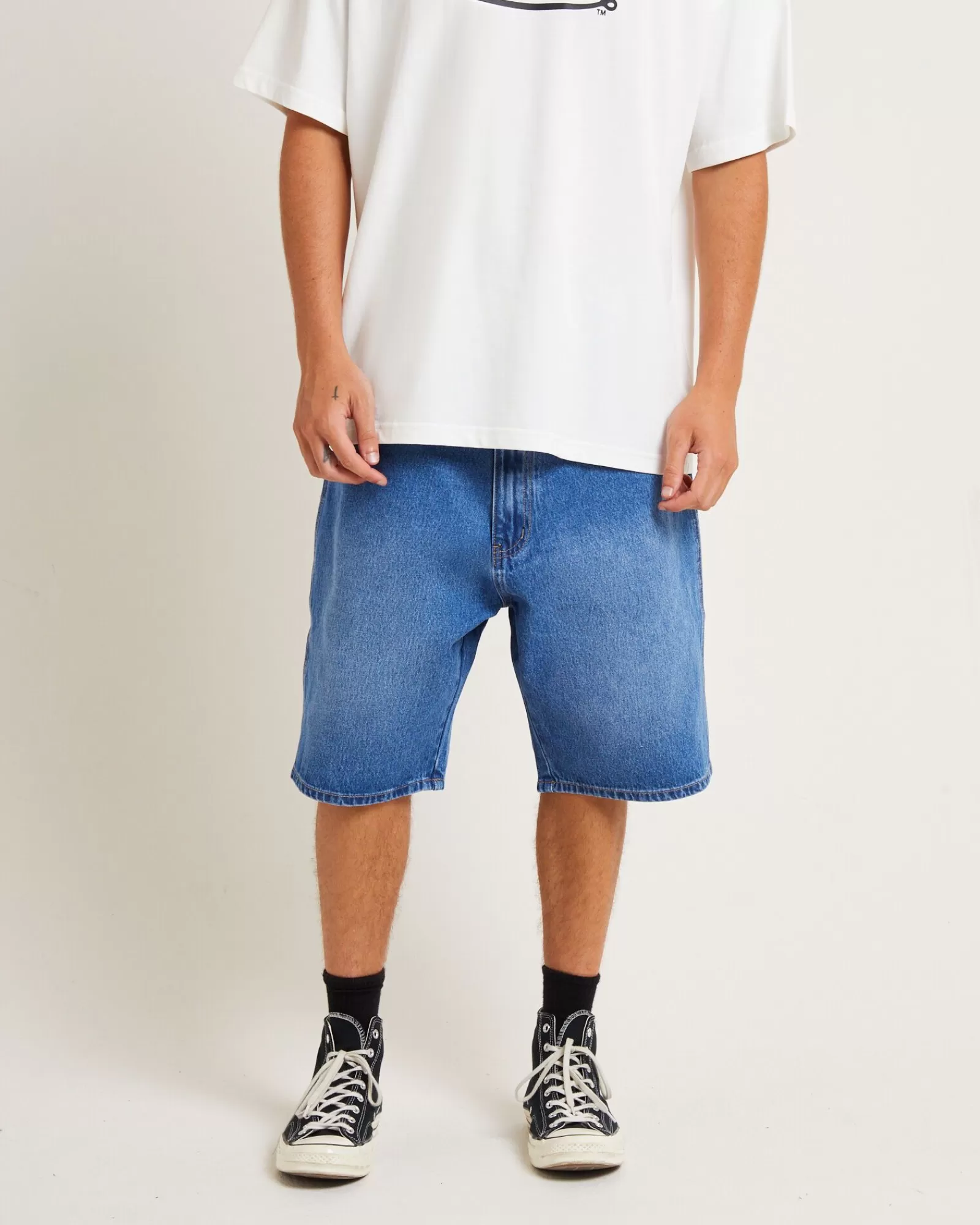 Online VON DUTCH Mens Denim Jorts In Blue