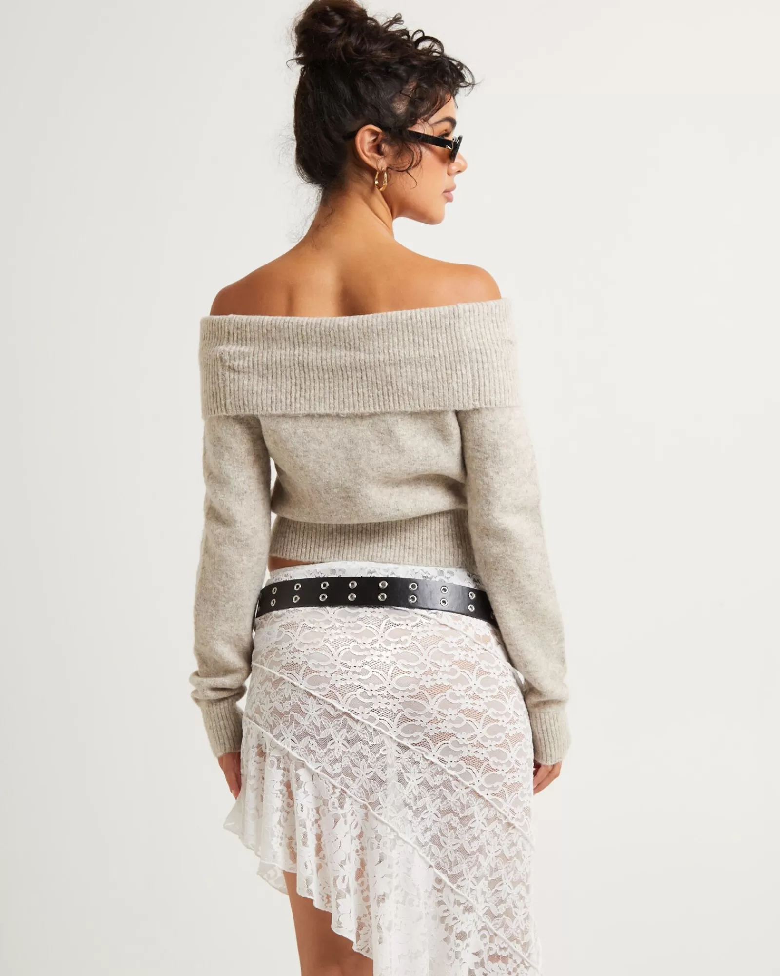 Shop ALICE IN THE EVE Milly Off Shoulder Knit