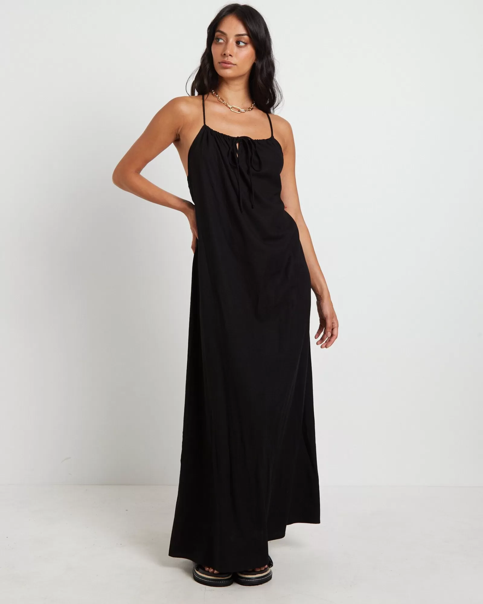 New SUBTITLED Mischa Maxi Dress In Black