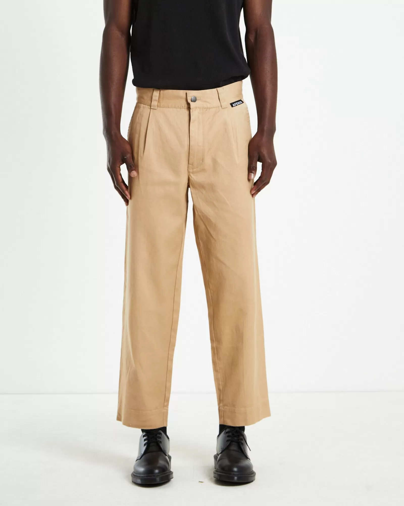 Sale AFENDS Mixed Business Suit Pants Tan