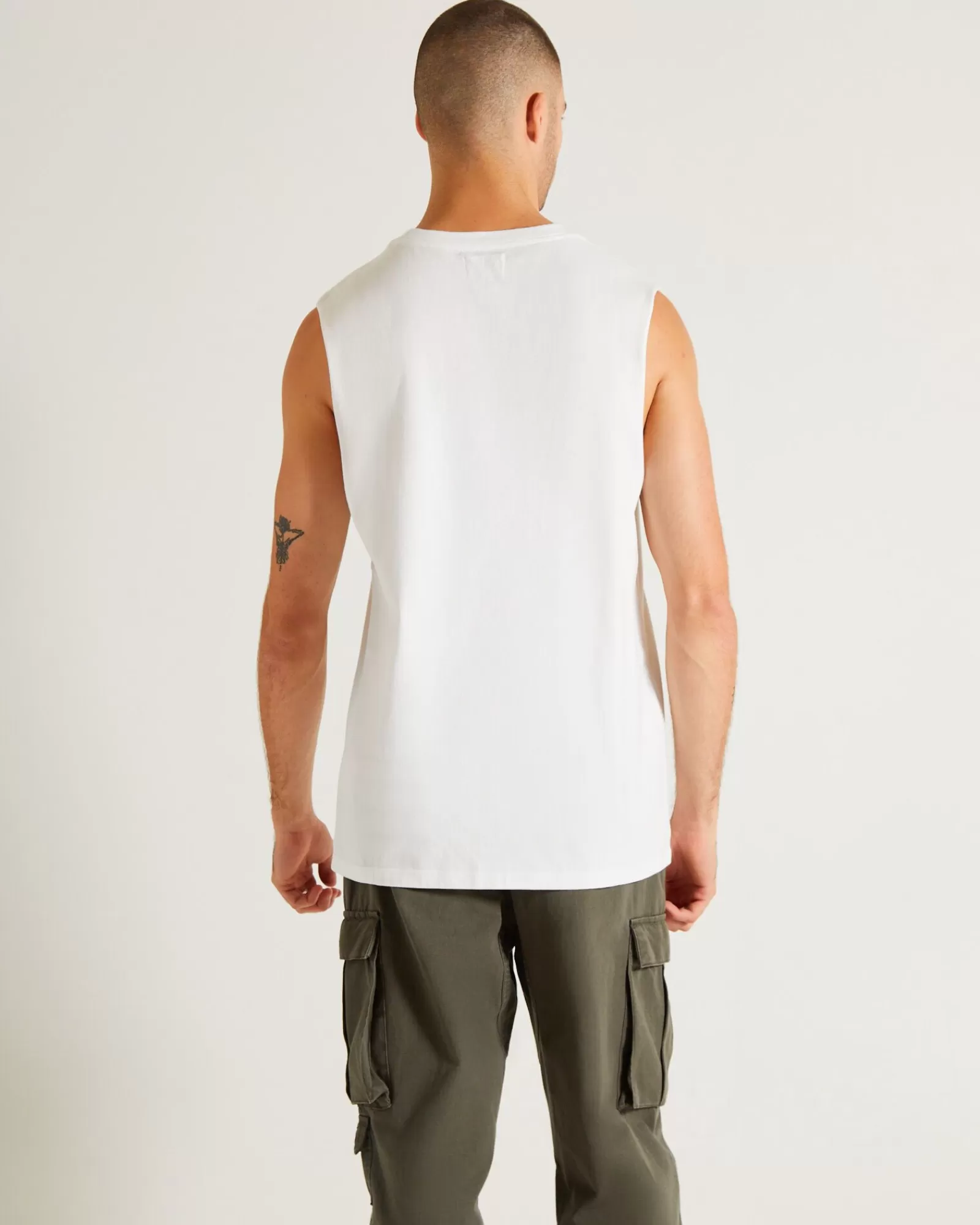 Flash Sale GENERAL PANTS CO. BASICS Muscle Tank In White