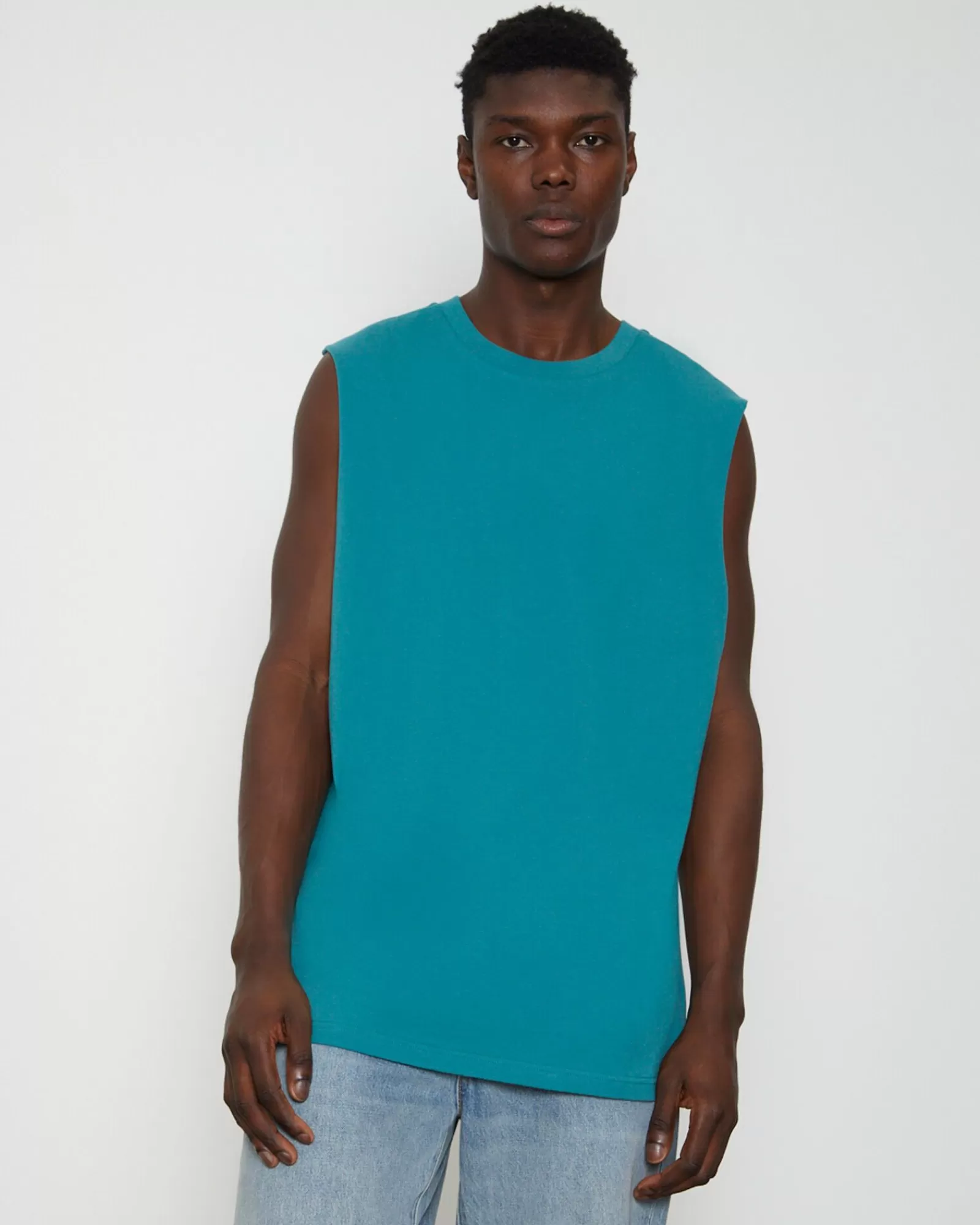 Cheap GENERAL PANTS CO. BASICS Muscle Tank Tee In Emerald