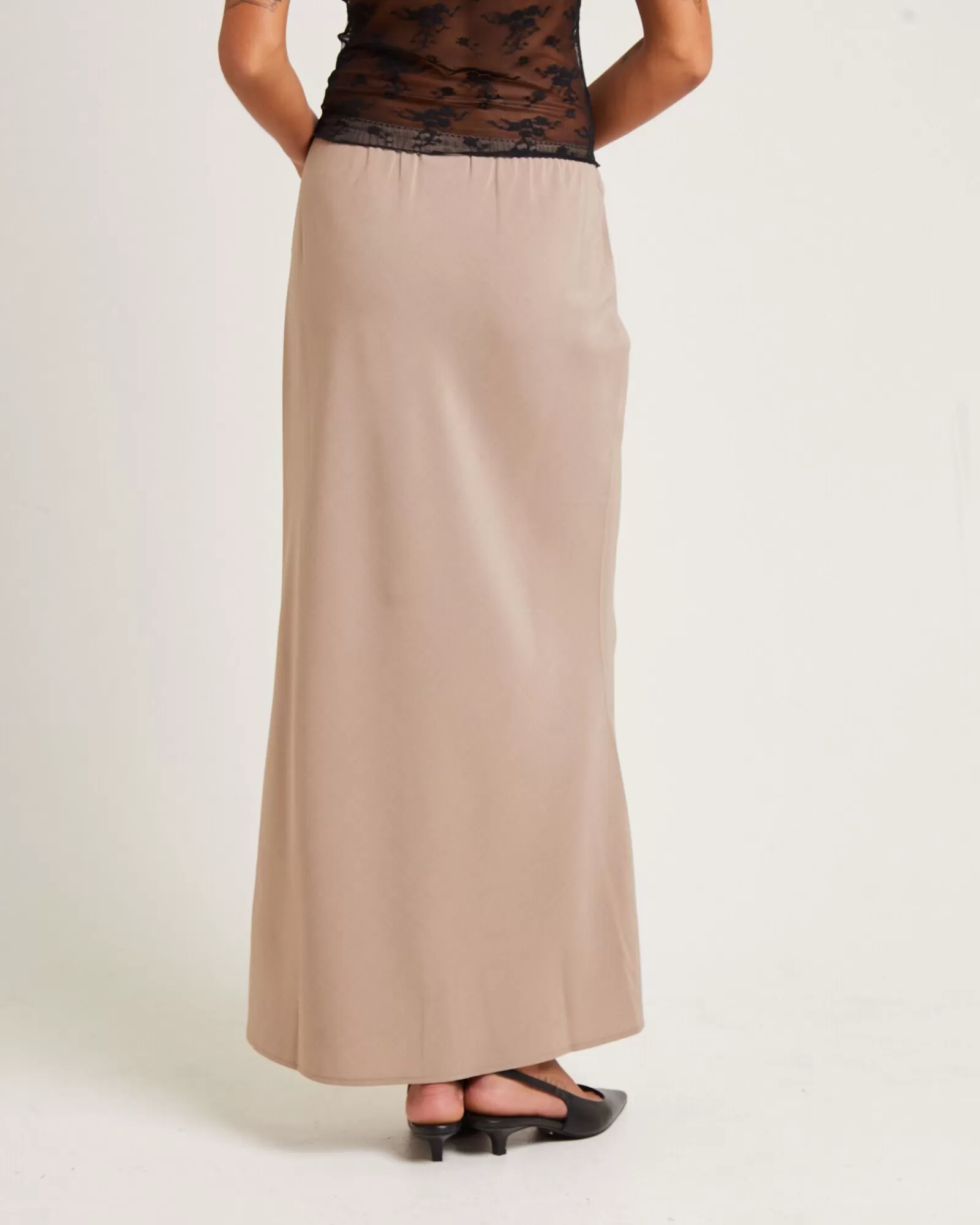 Clearance ALICE IN THE EVE Mya Sweetheart Maxi Skirt Stone