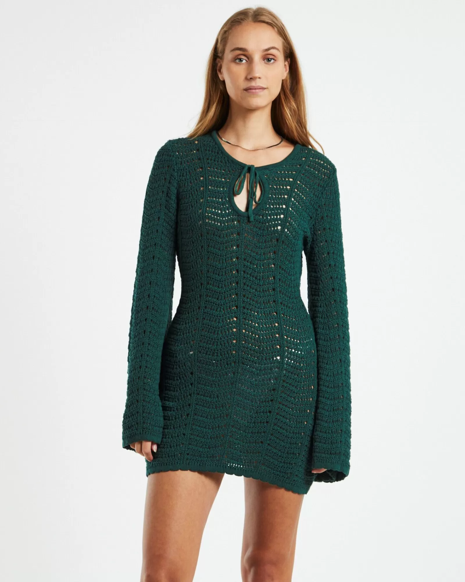 New CHARLIE HOLIDAY Nevis Mini Dress Emerald