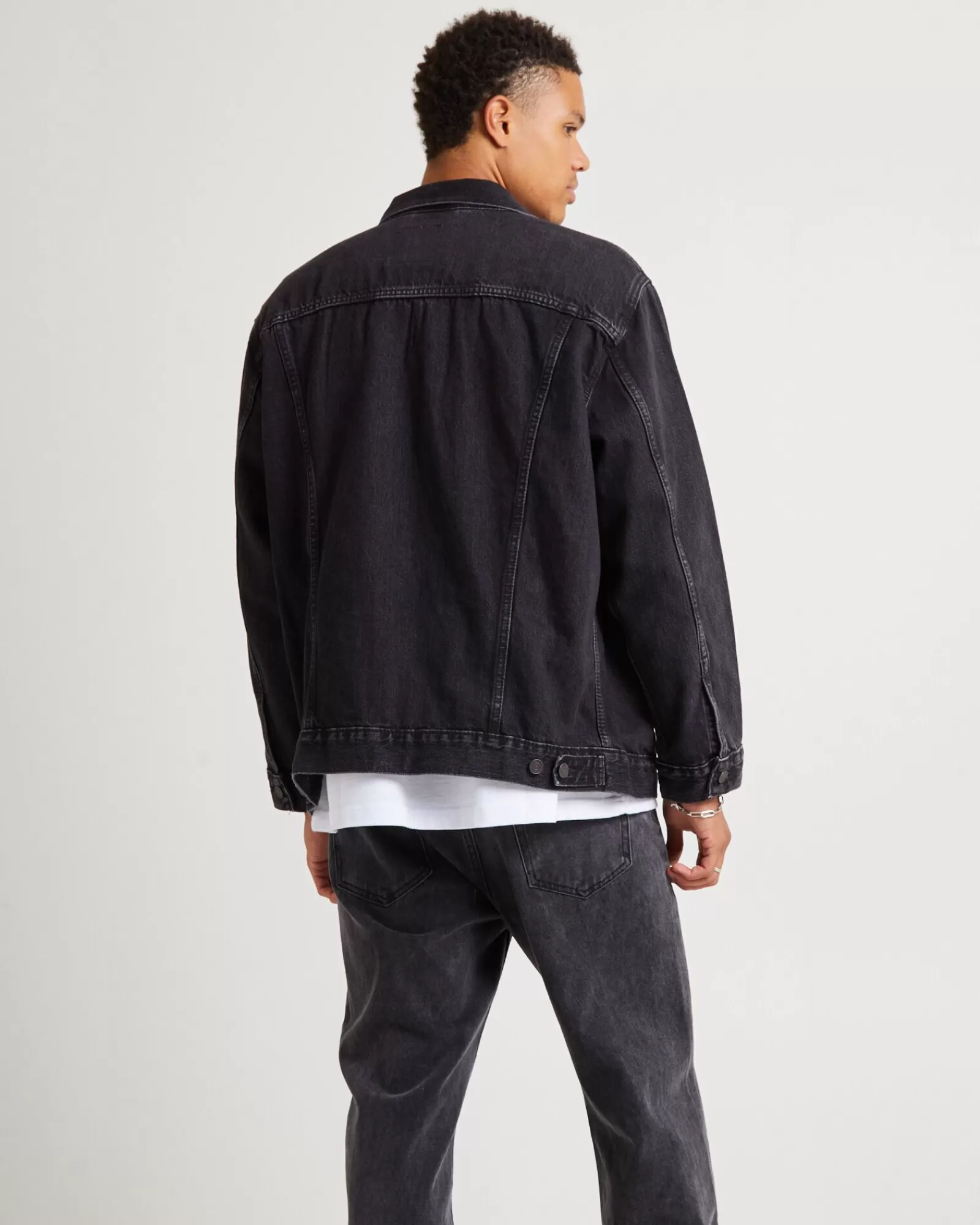 Cheap LEVIS New Relaxed Fit Trucker Superior