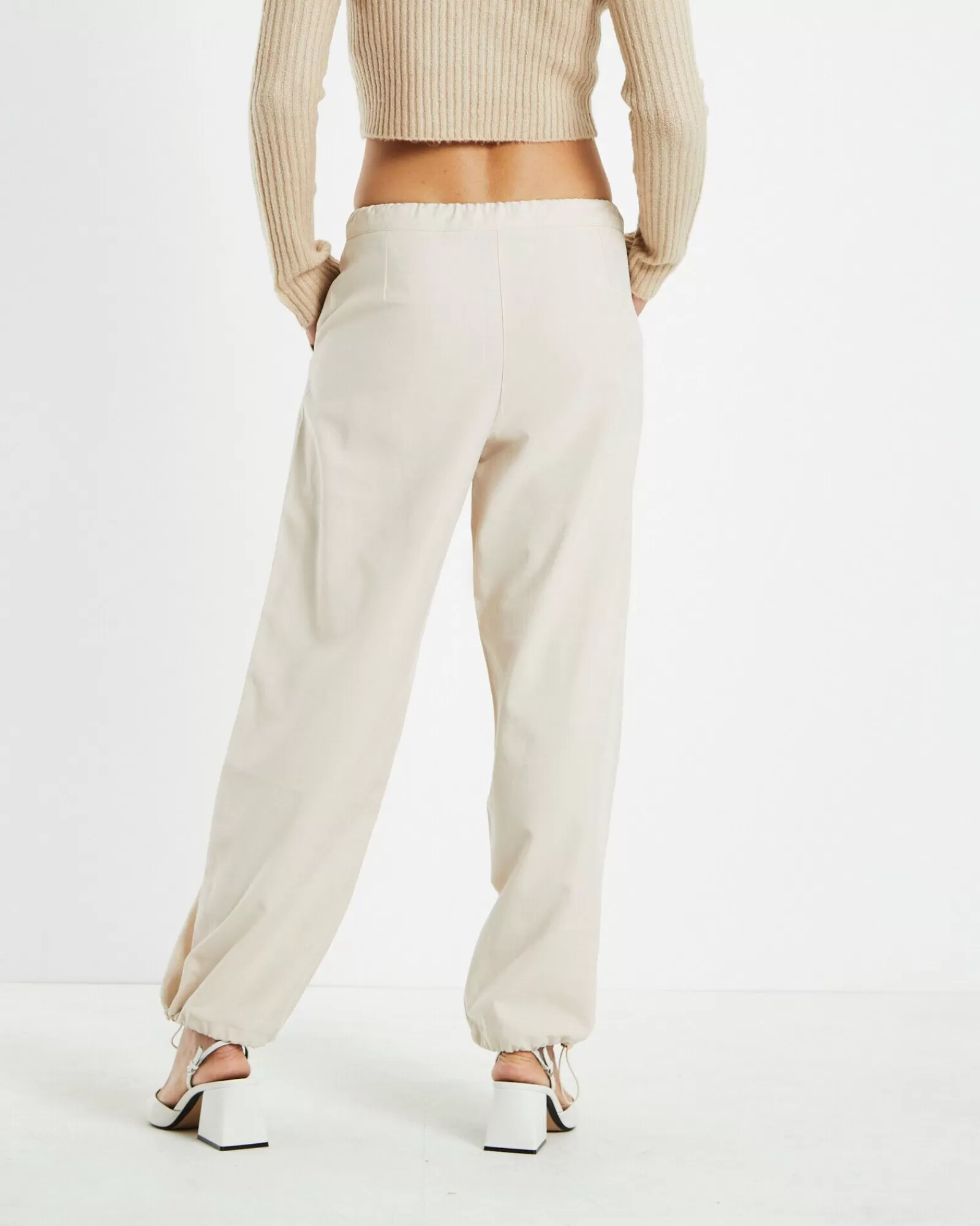 Outlet ALICE IN THE EVE Nikita Clean Parachute Pants Cream