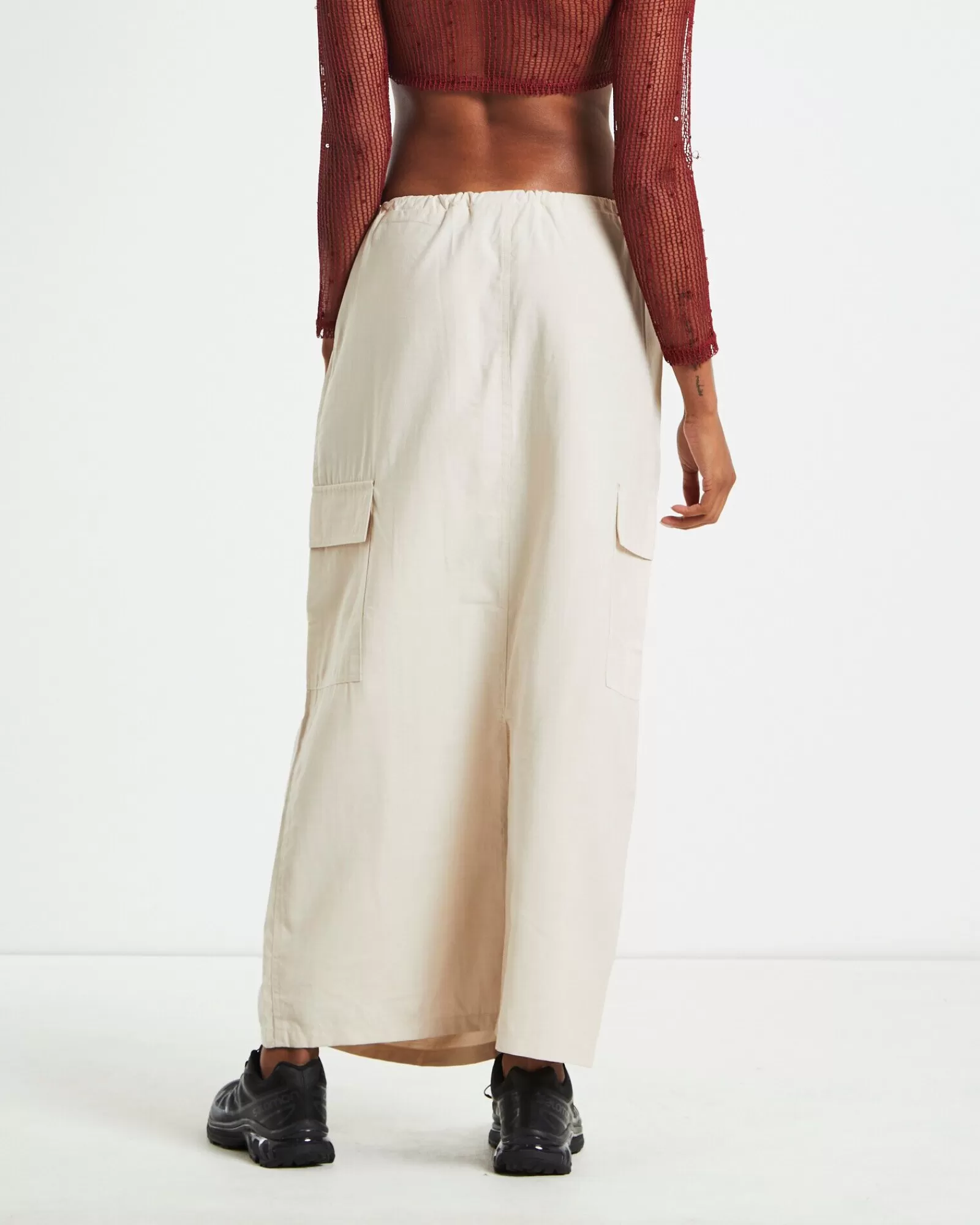 Flash Sale ALICE IN THE EVE Nikita Parachute Maxi Skirt Cream