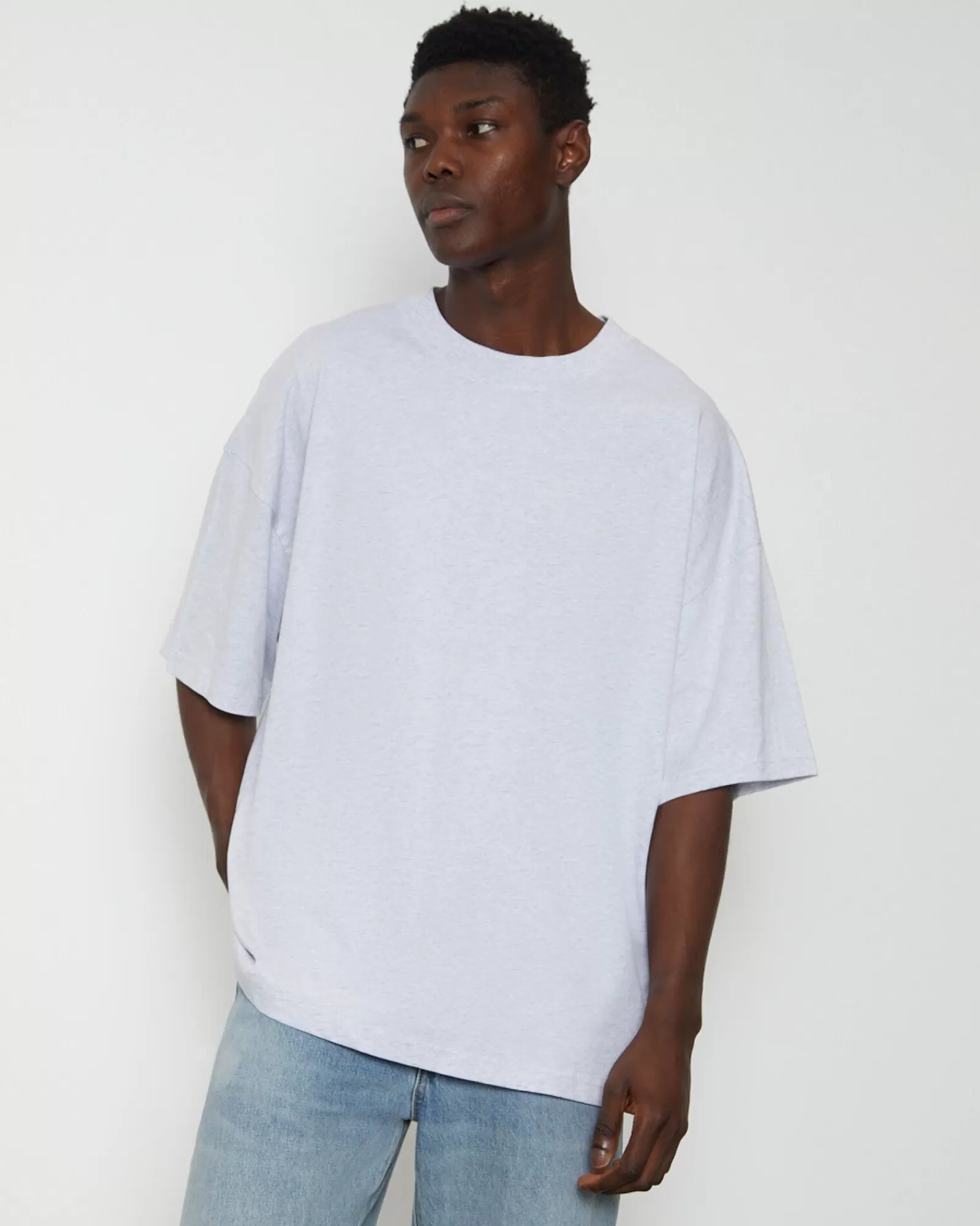 Store GENERAL PANTS CO. BASICS Og Oversized T-Shirt In Frost Marle