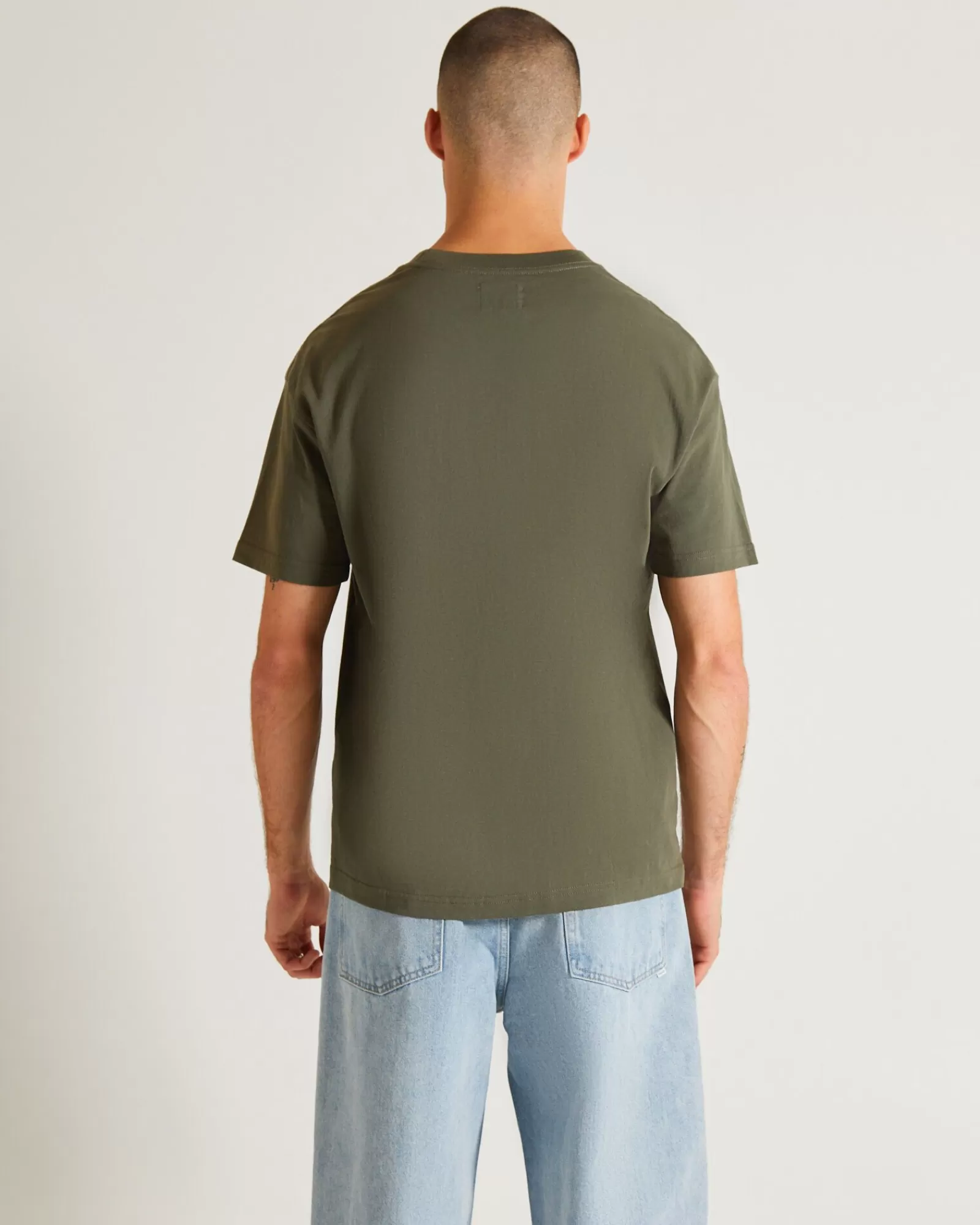 Cheap GENERAL PANTS CO. BASICS Og Skate Short Sleeve T-Shirt In Army Green