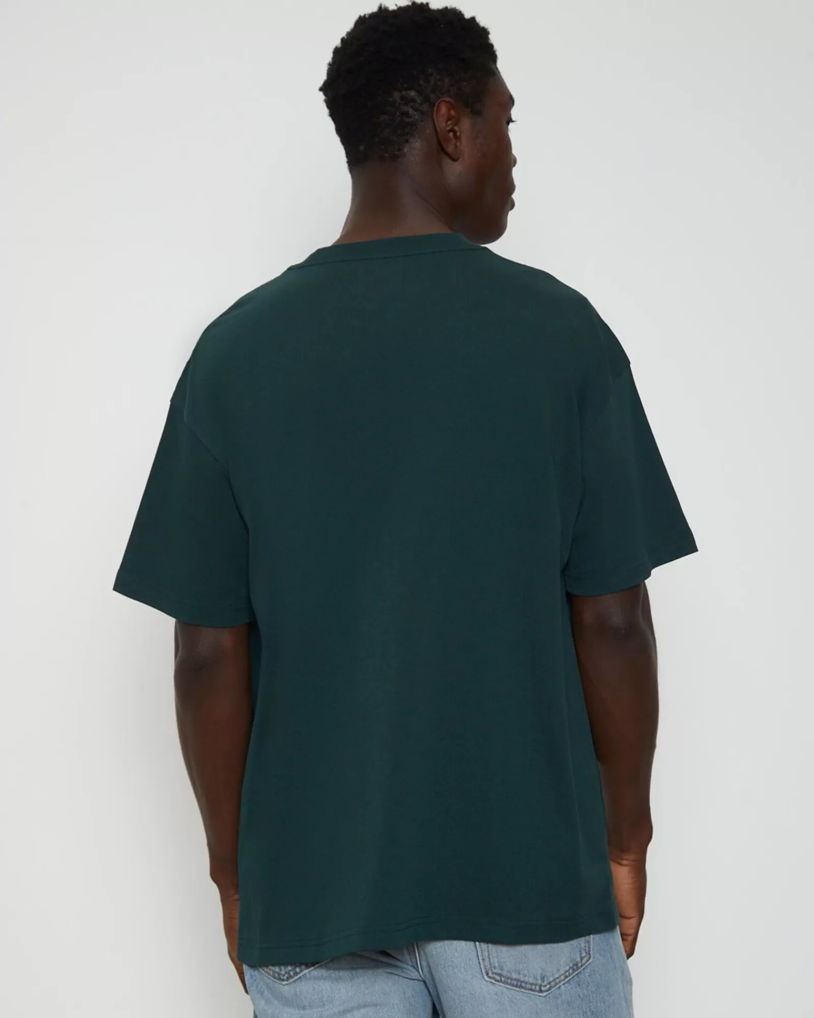 Shop GENERAL PANTS CO. BASICS O.G Skate Short Sleeve T-Shirt In Bottle Green