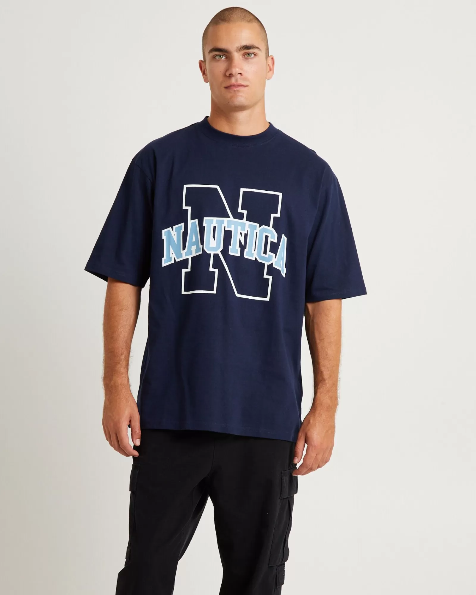 Hot NAUTICA Omega Short Sleeve T-Shirt Navy