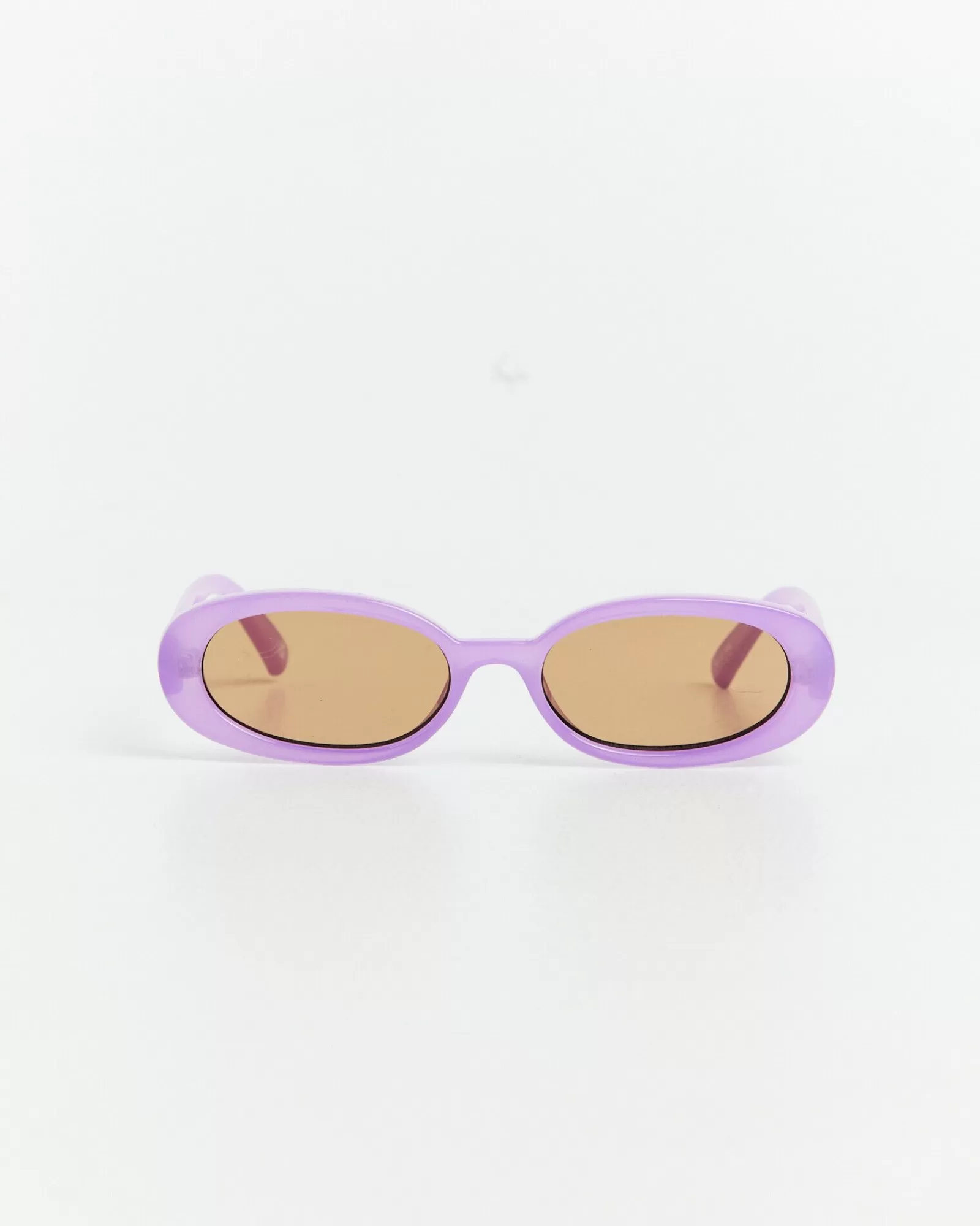 Cheap LE SPECS Outta Love Milky Digital Sunglasses Lavender/Light Brown Mono