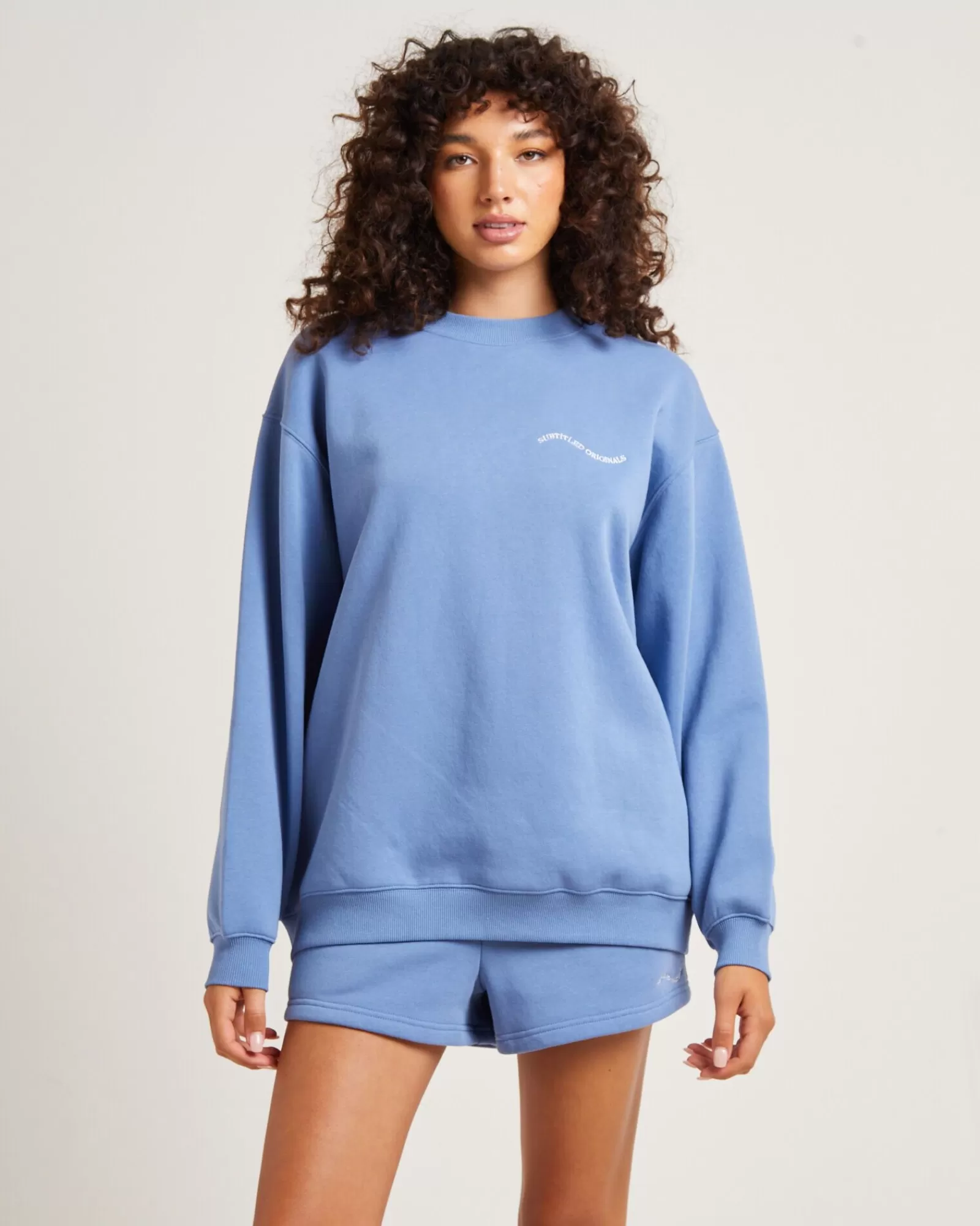 Online SUBTITLED Oversized Wave Origin Fleece Jumper