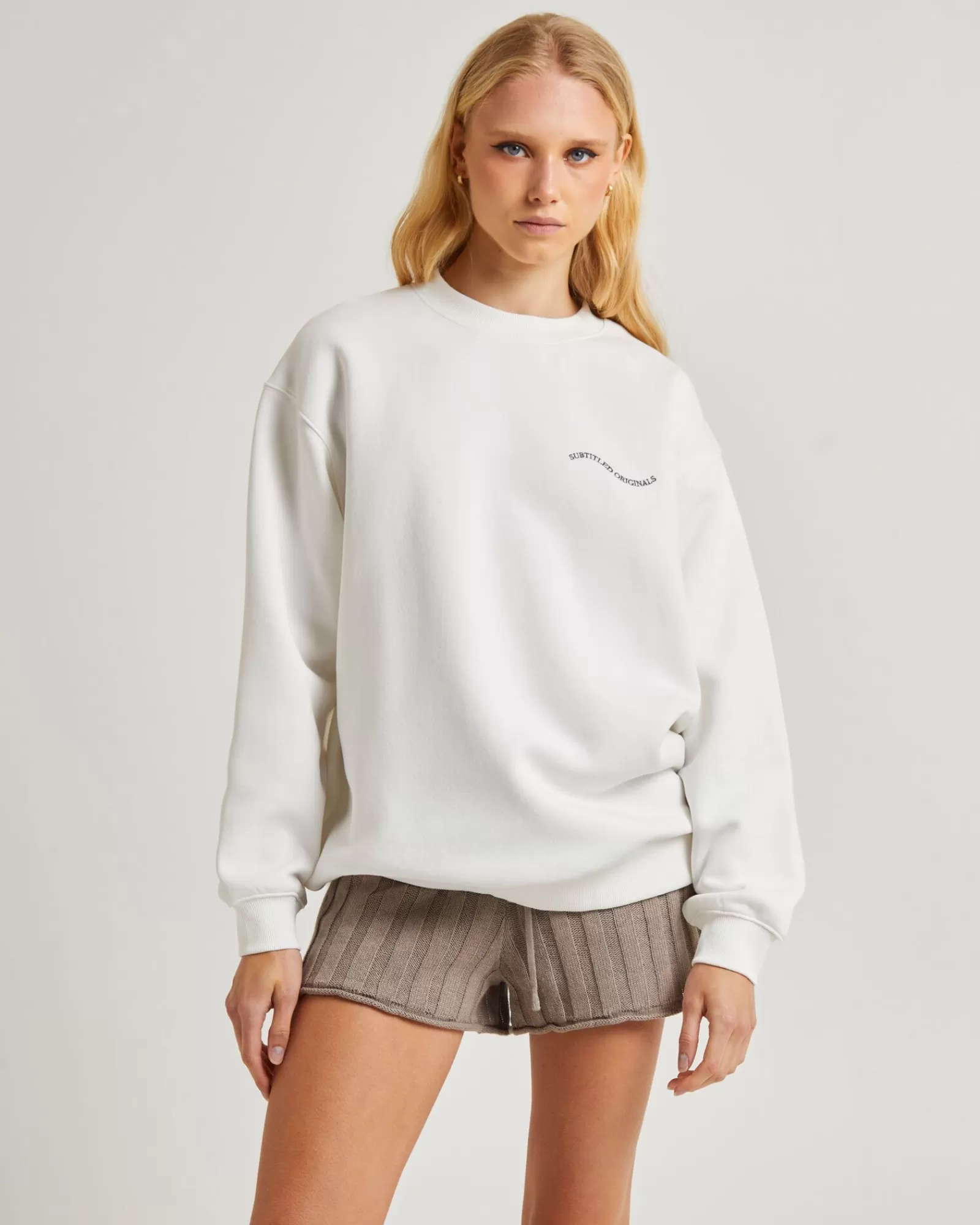 Hot SUBTITLED Oversized Wave Origin Fleece Jumper