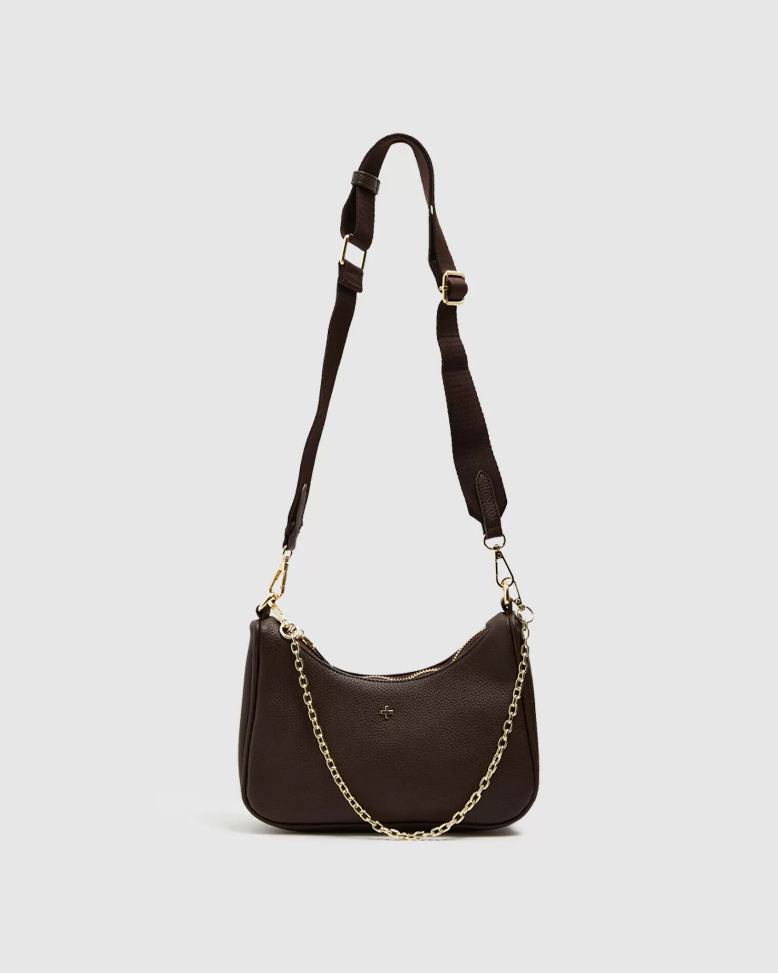 Fashion PETA AND JAIN Paloma Bag Chocolate Brown/Gold