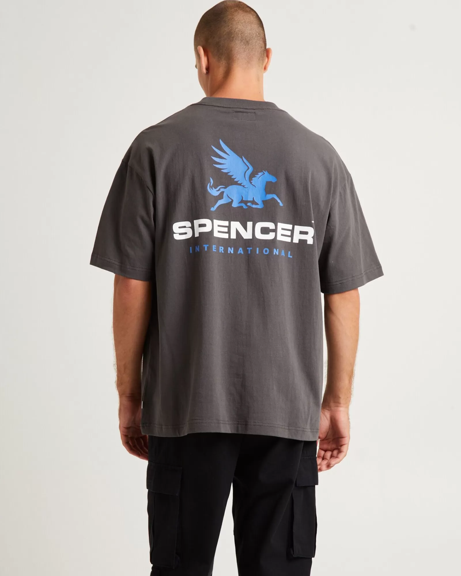 Online SPENCER PROJECT Pegasus Short Sleeve T-Shirt Charcoal