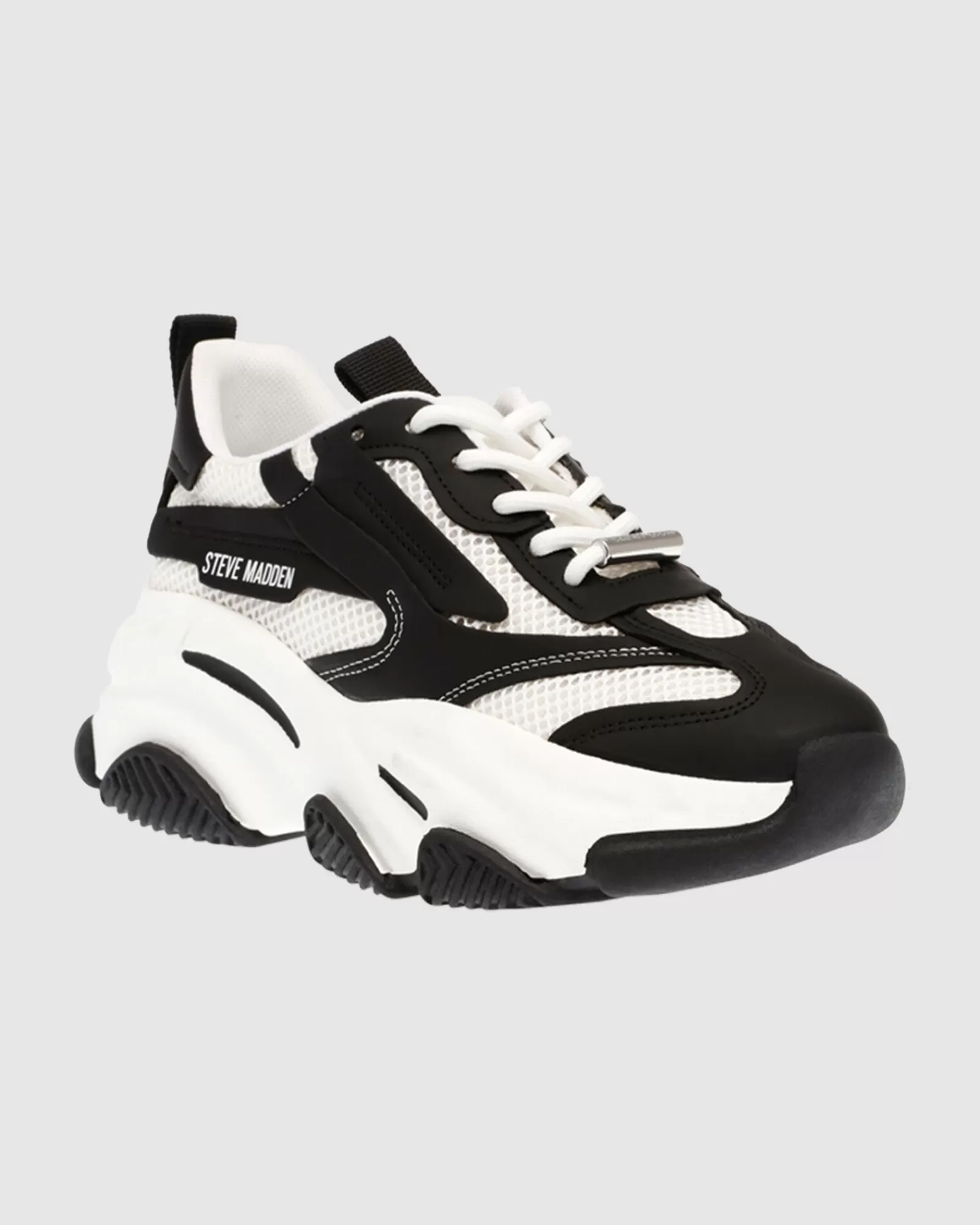 Fashion STEVE MADDEN Possession-E Sustainable Sneakers White/Black