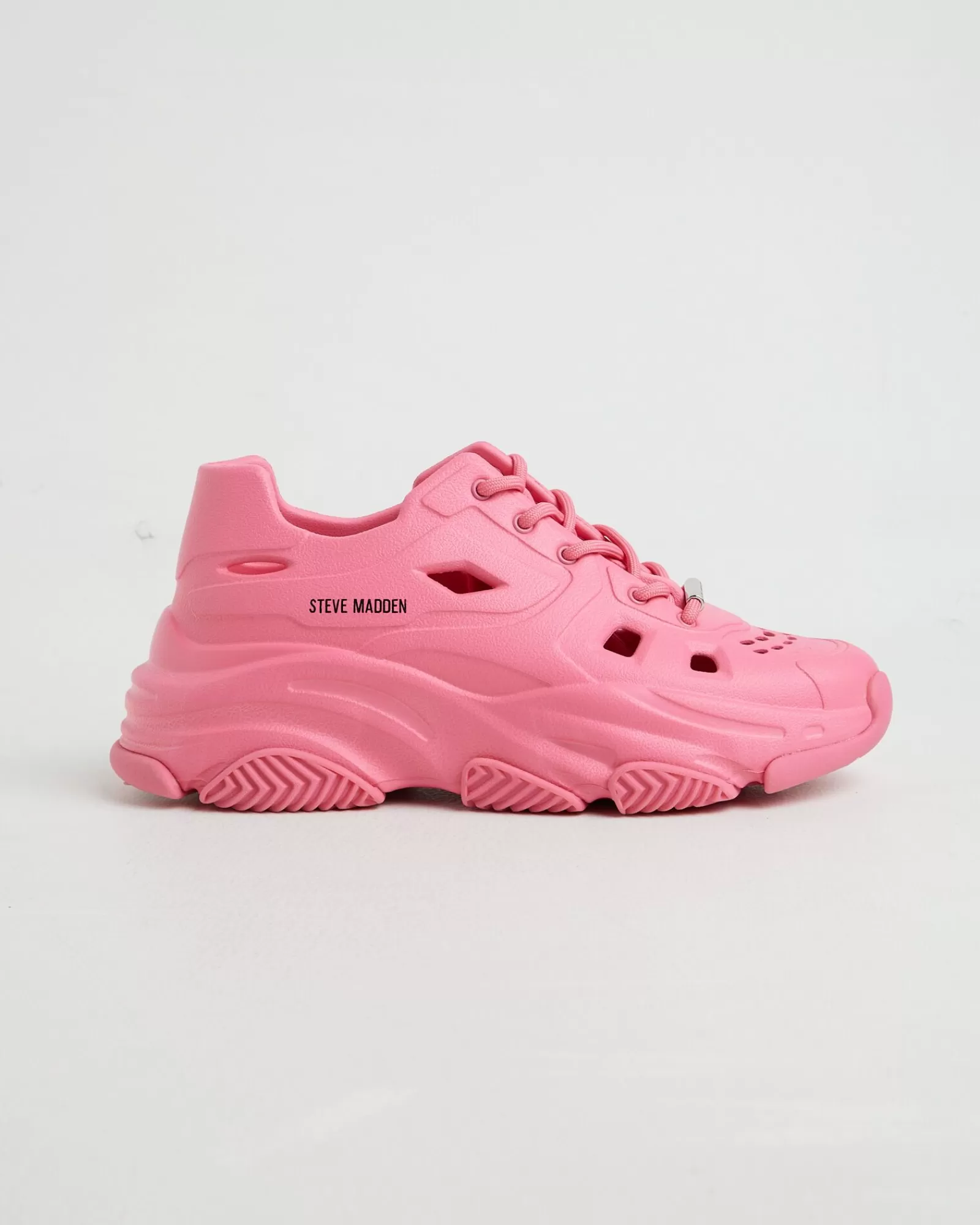 New STEVE MADDEN Possessive Sneakers In Hot Pink