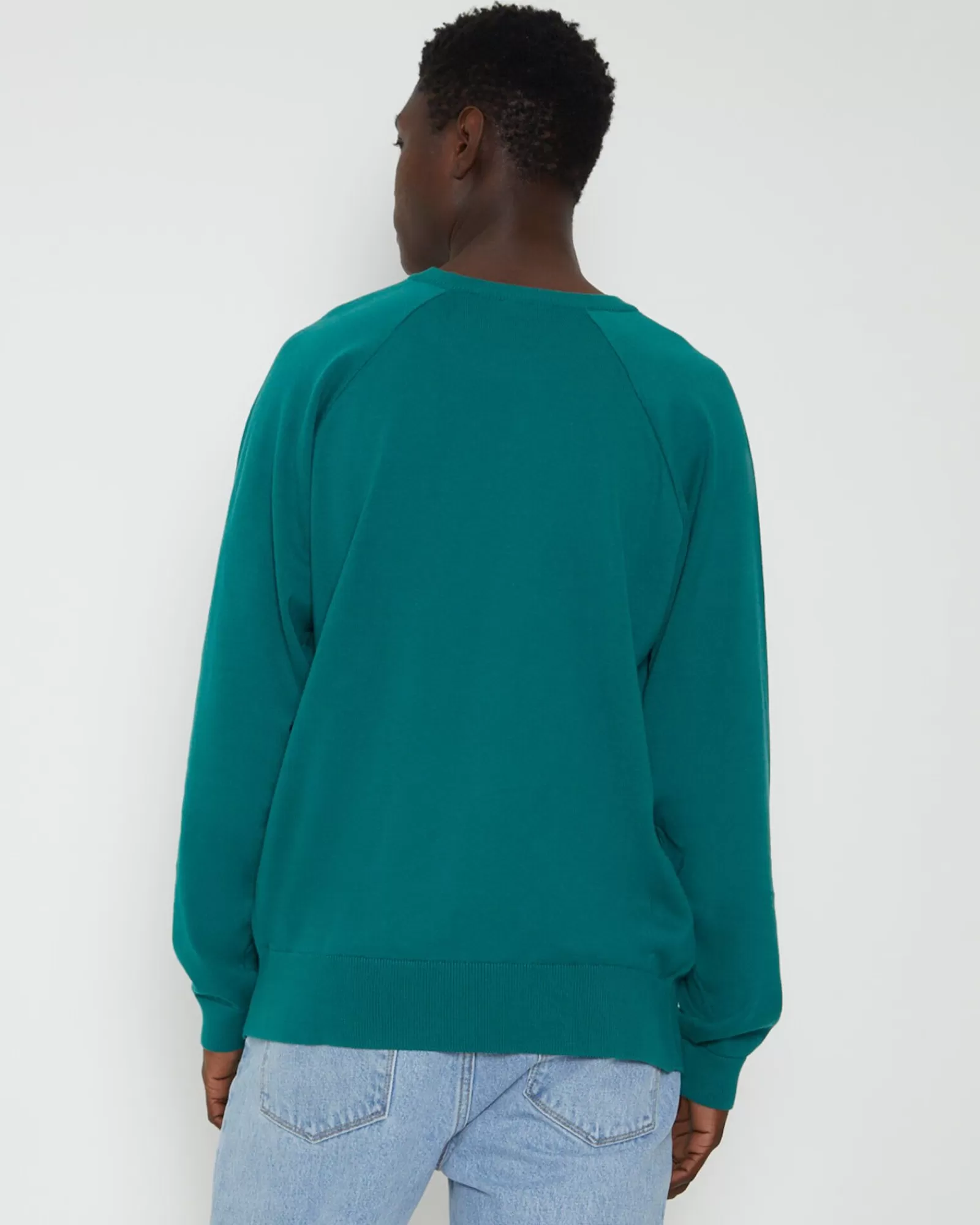 Cheap AFENDS Psychedelic Raglan Long Sleeve Knit In Emerald Green