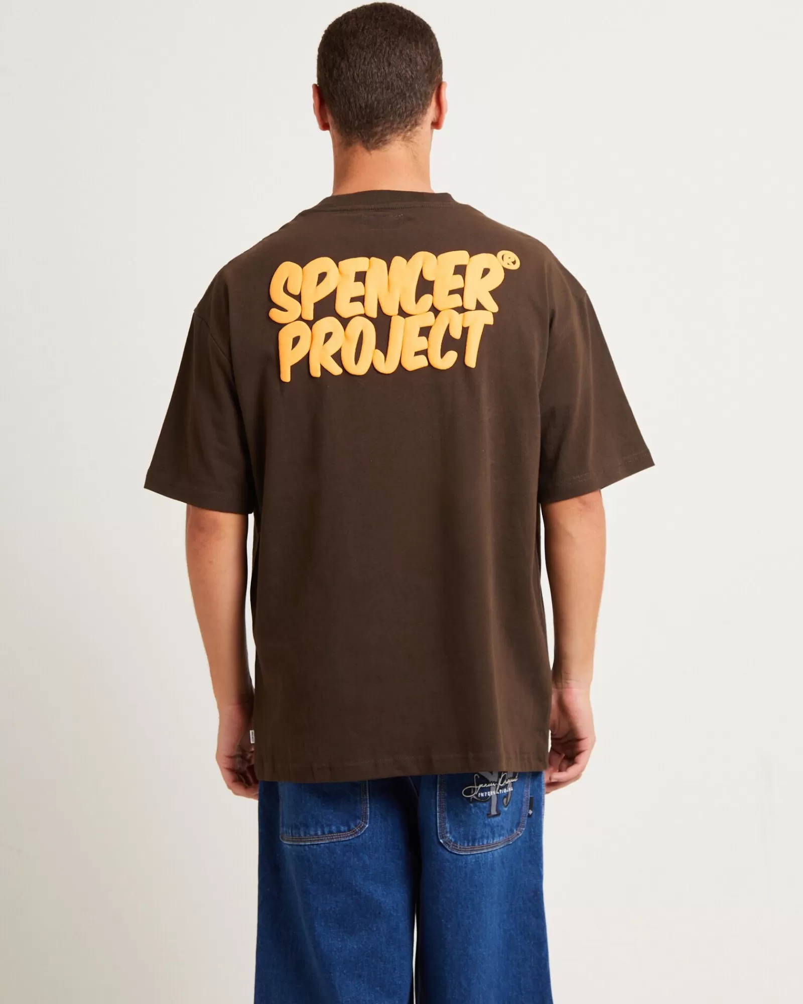 New SPENCER PROJECT Puffy Short Sleeve T-Shirt In Brown