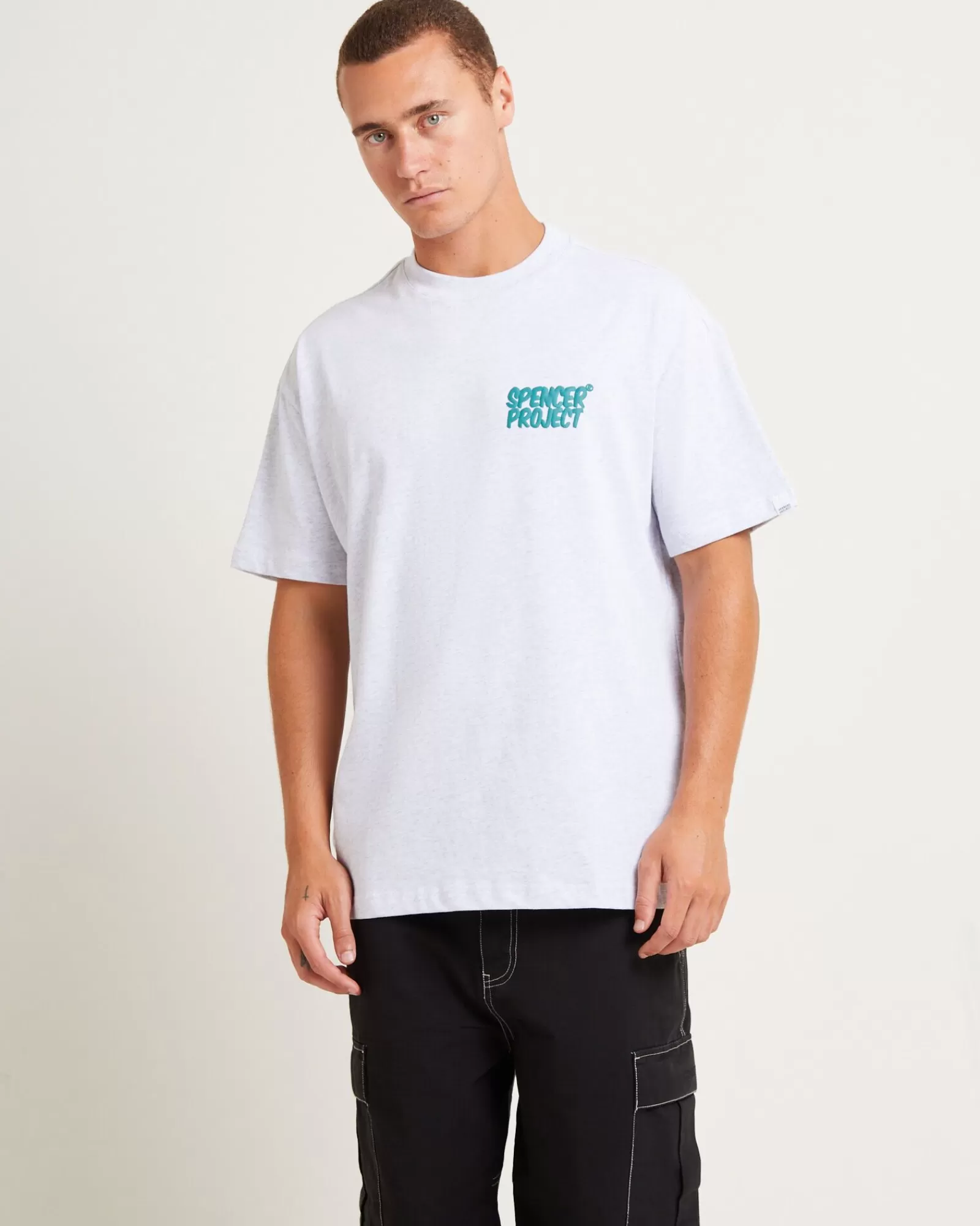 Store SPENCER PROJECT Puffy Short Sleeve T-Shirt In Frost Marle