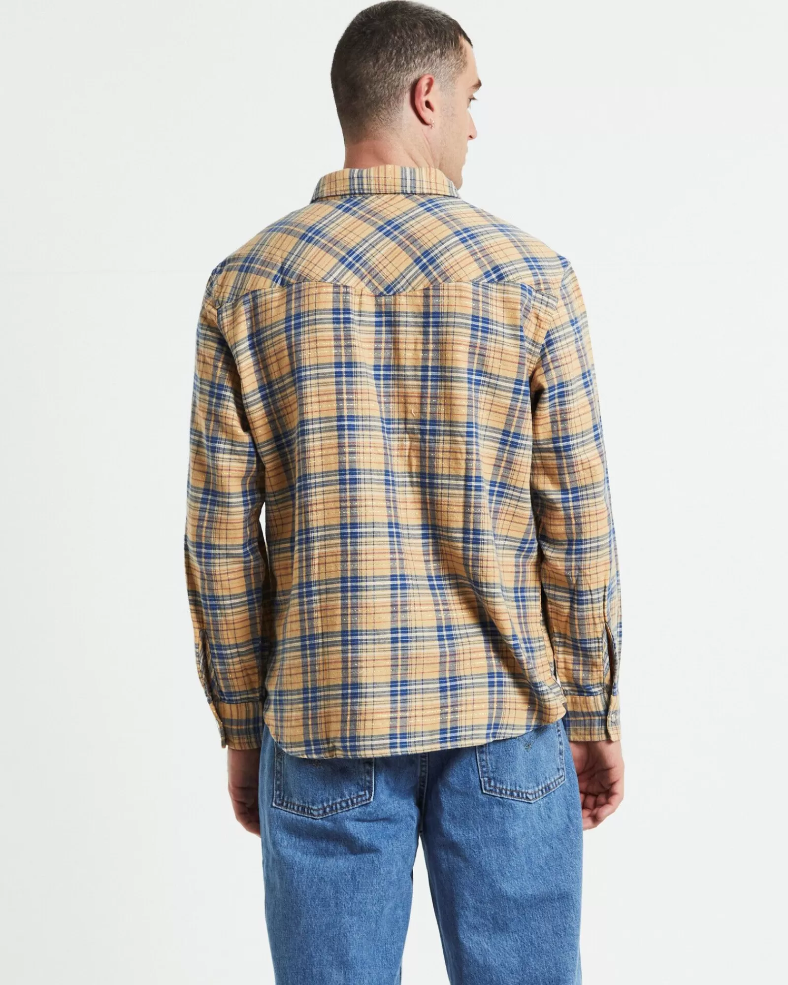 Best LEVIS Relaxed Fit Western Krishan Plaid Shirt Lark Multi