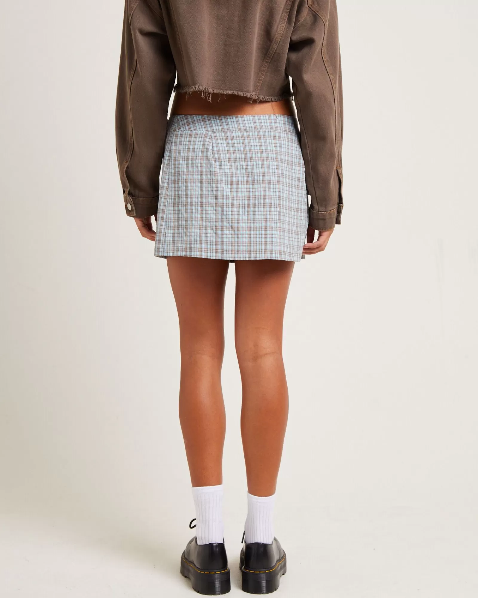 Flash Sale INSIGHT Remi Check Cargo Mini Skirt