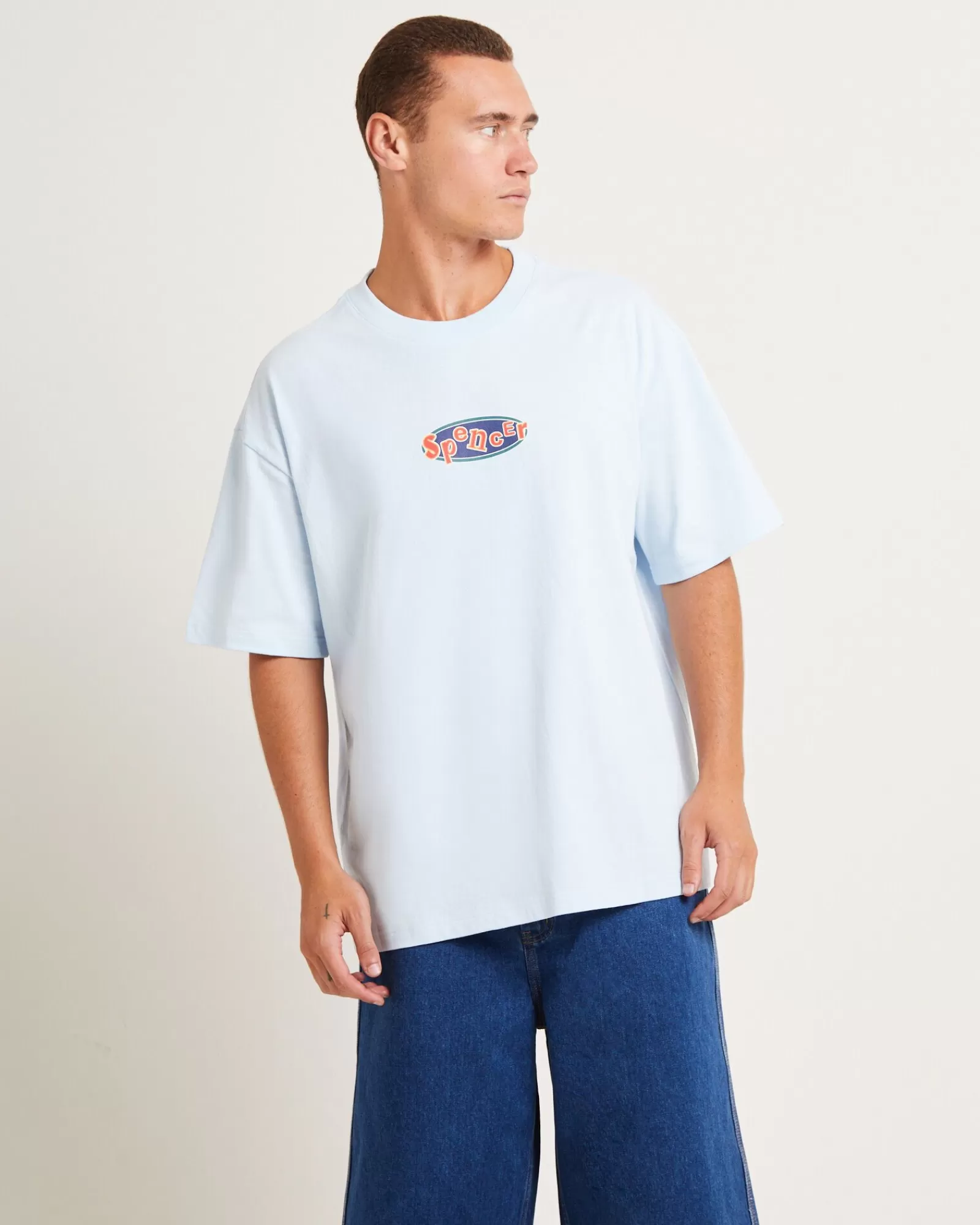 Flash Sale SPENCER PROJECT Retrieve Short Sleeve T-Shirt In Sky Blue