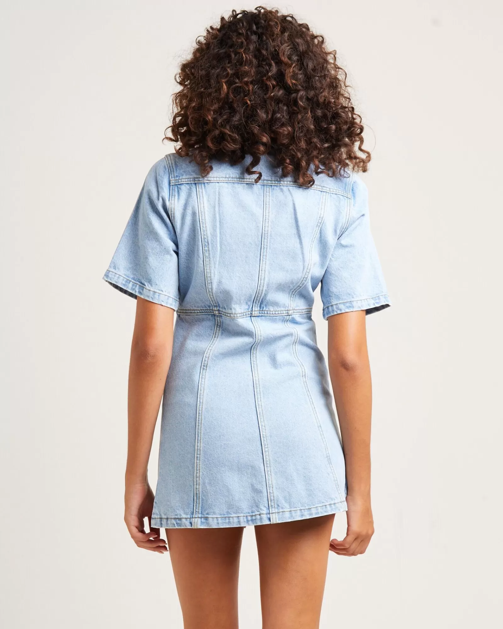 Best INSIGHT Rio Denim Mini Dress Blue Fade