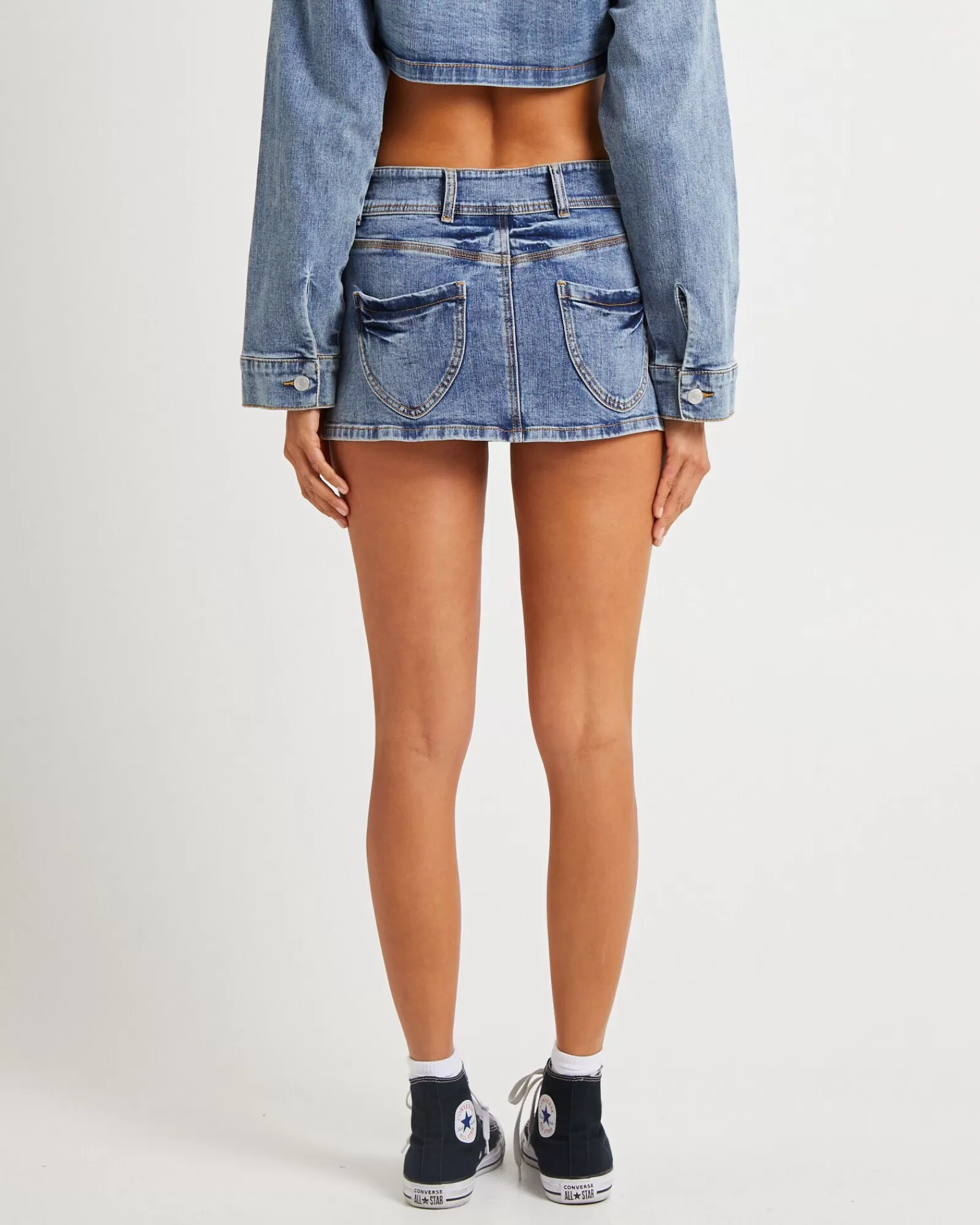 New INSIGHT Roxy Mini Denim Skirt