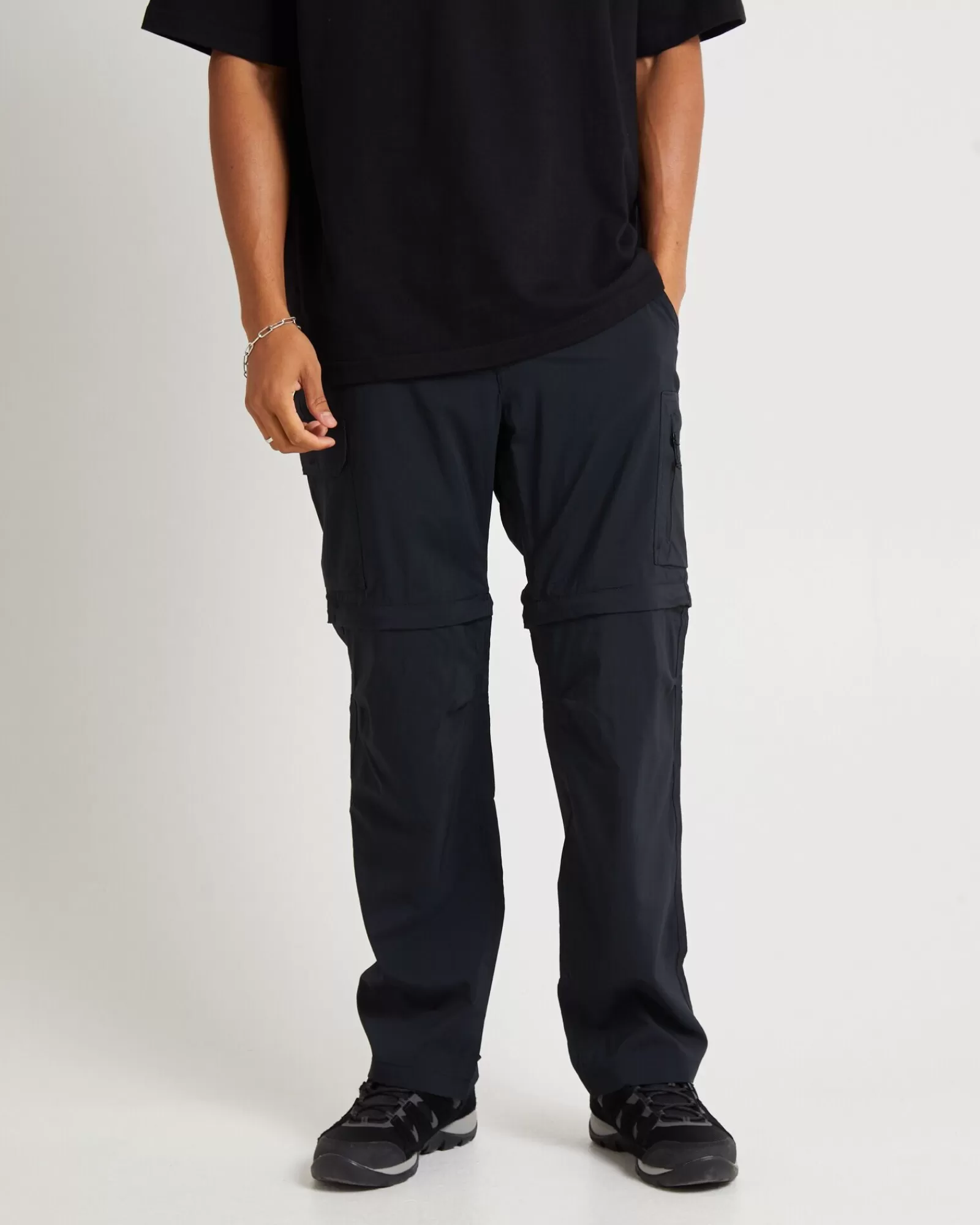 New COLUMBIA Silver Ridge Convertible Pants Black