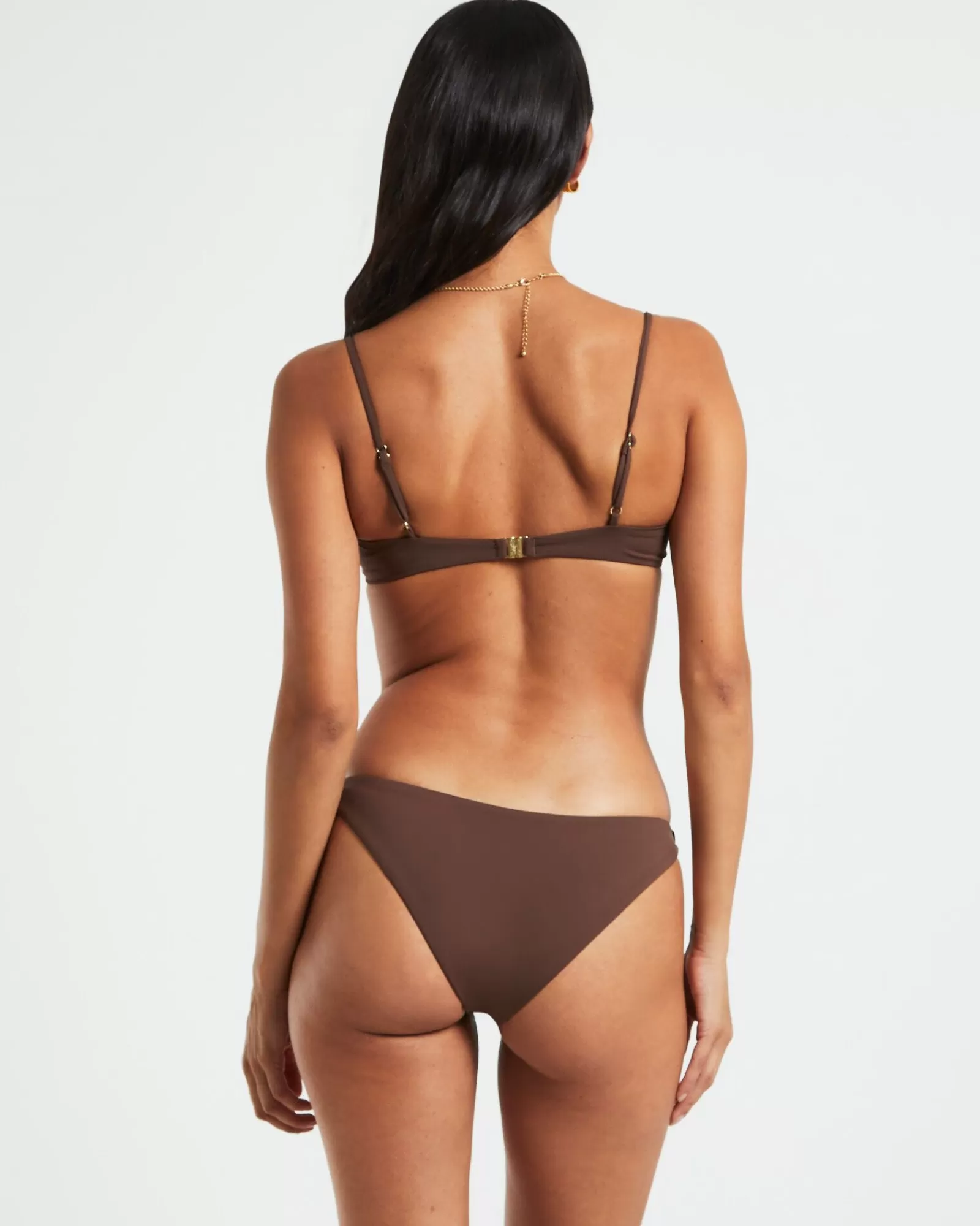 Best SUBTITLED Skinny Strap Underwire Top In Coffee Brown