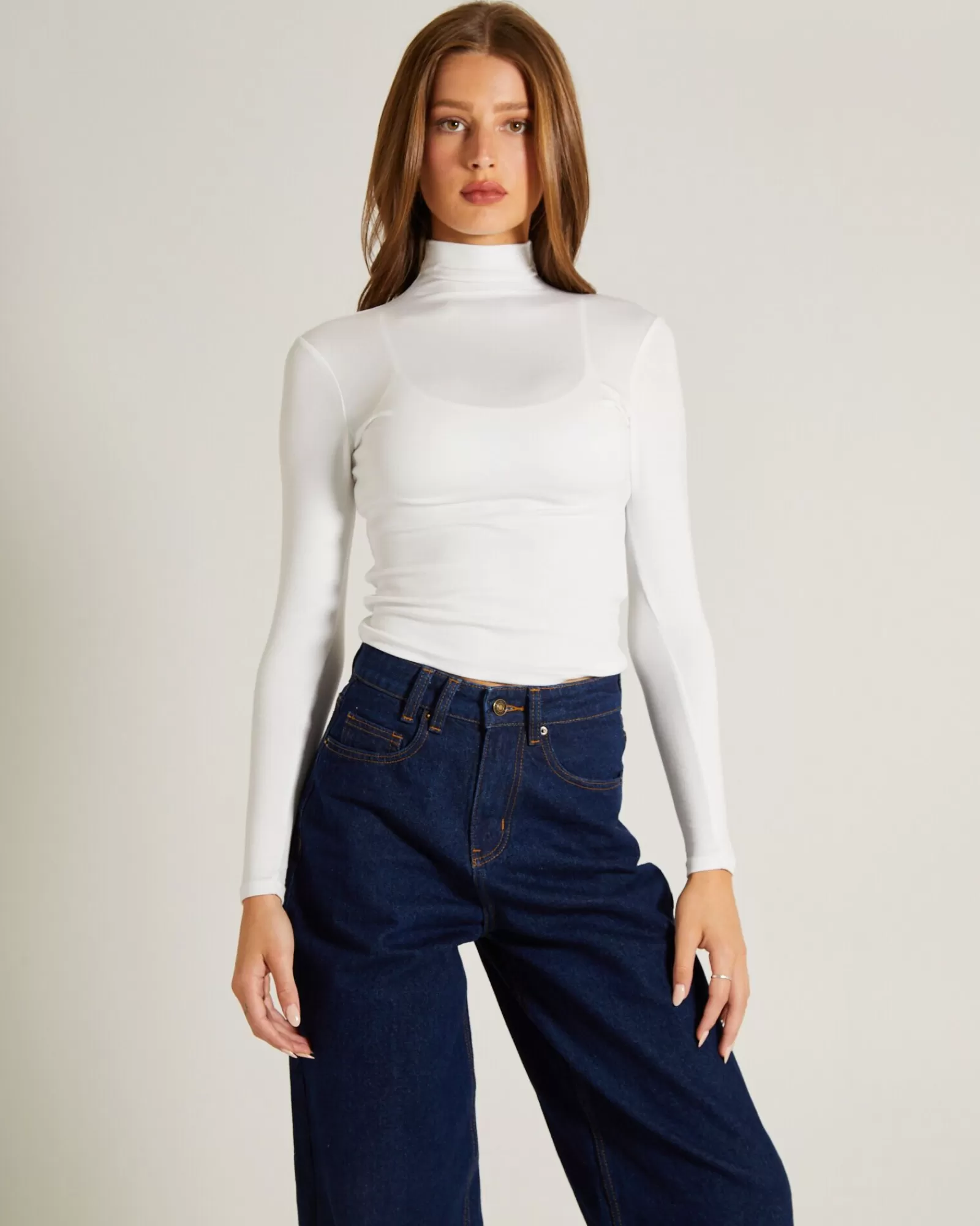 Fashion GENERAL PANTS CO. BASICS Slinky Long Sleeve Skivvy