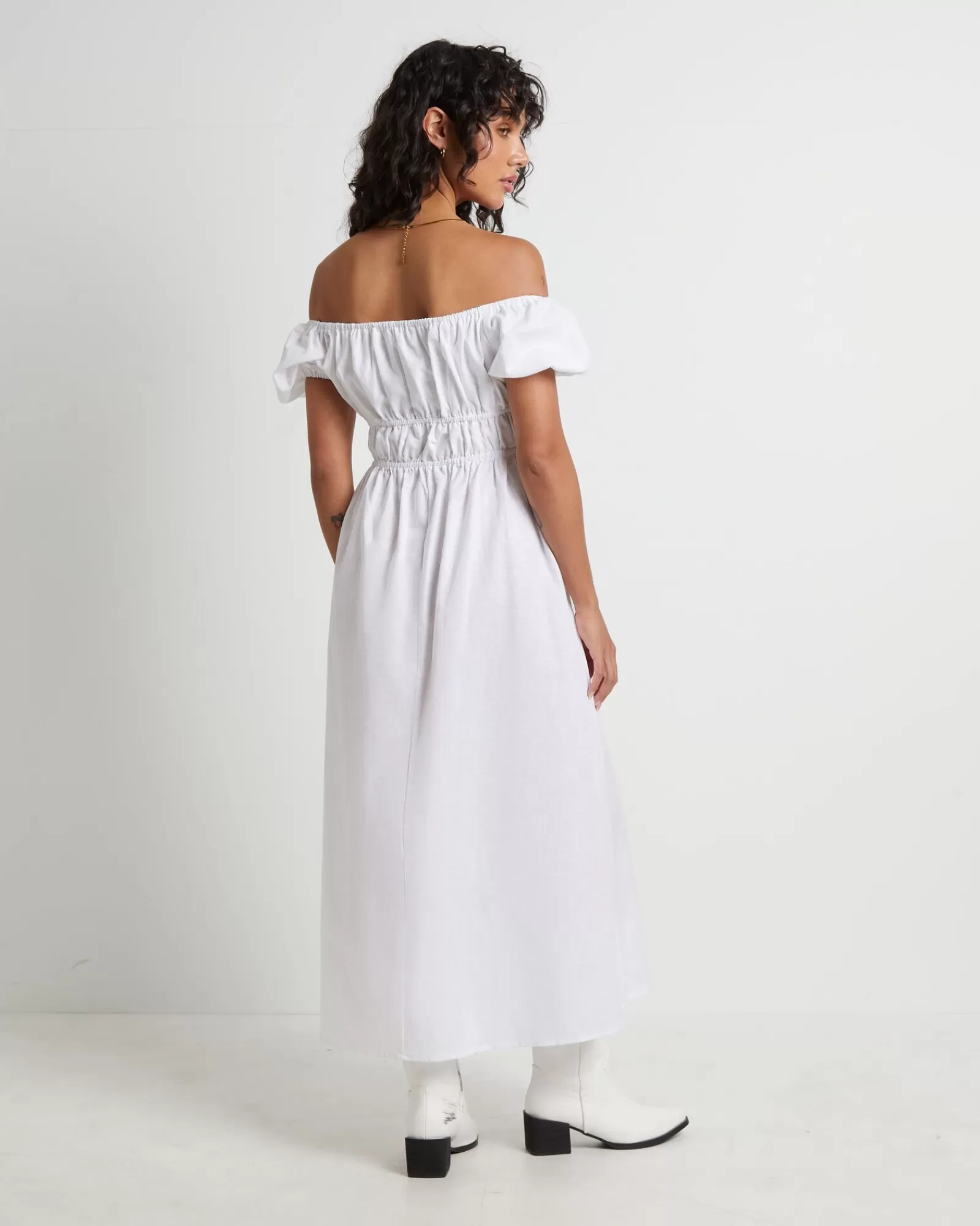 Shop SNDYS Sofia Maxi Dress In White