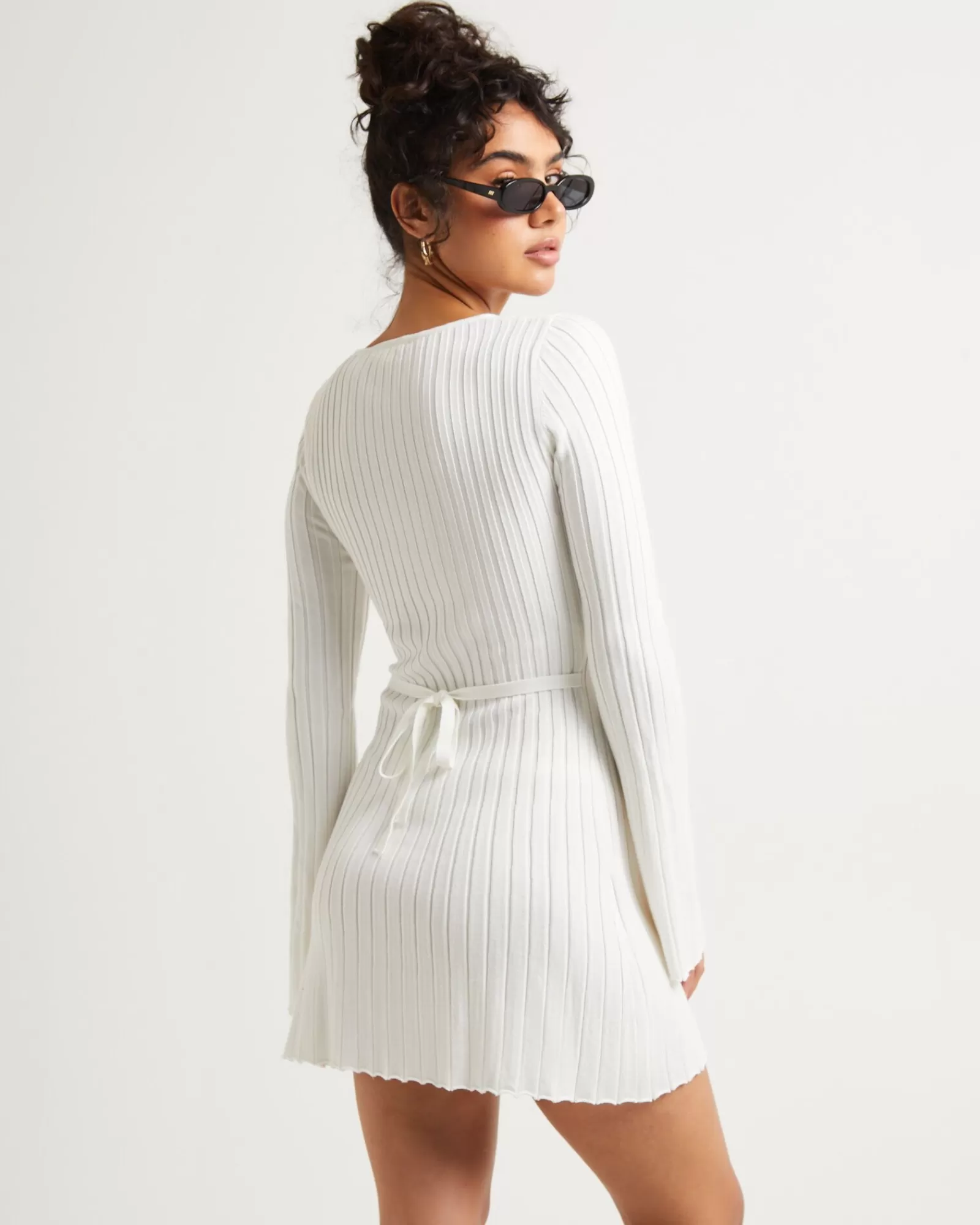 Clearance SUBTITLED Sophie Long Sleeve Mini Dress