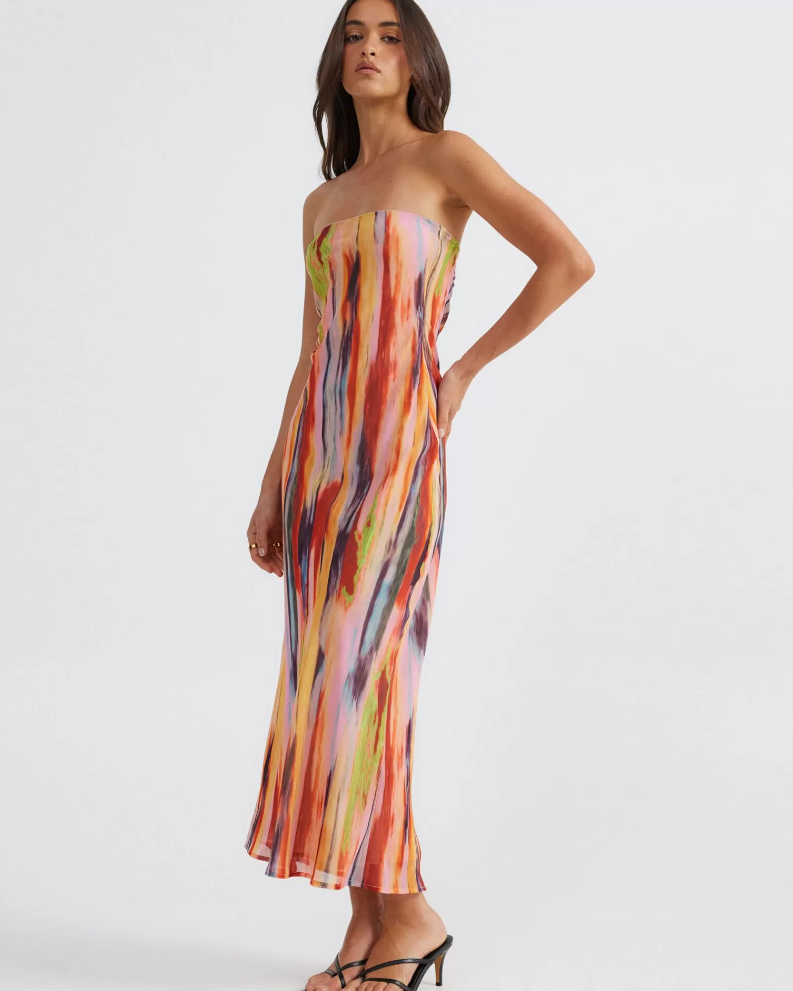 Flash Sale SNDYS St Barts Strapless Maxi Dress In Multi