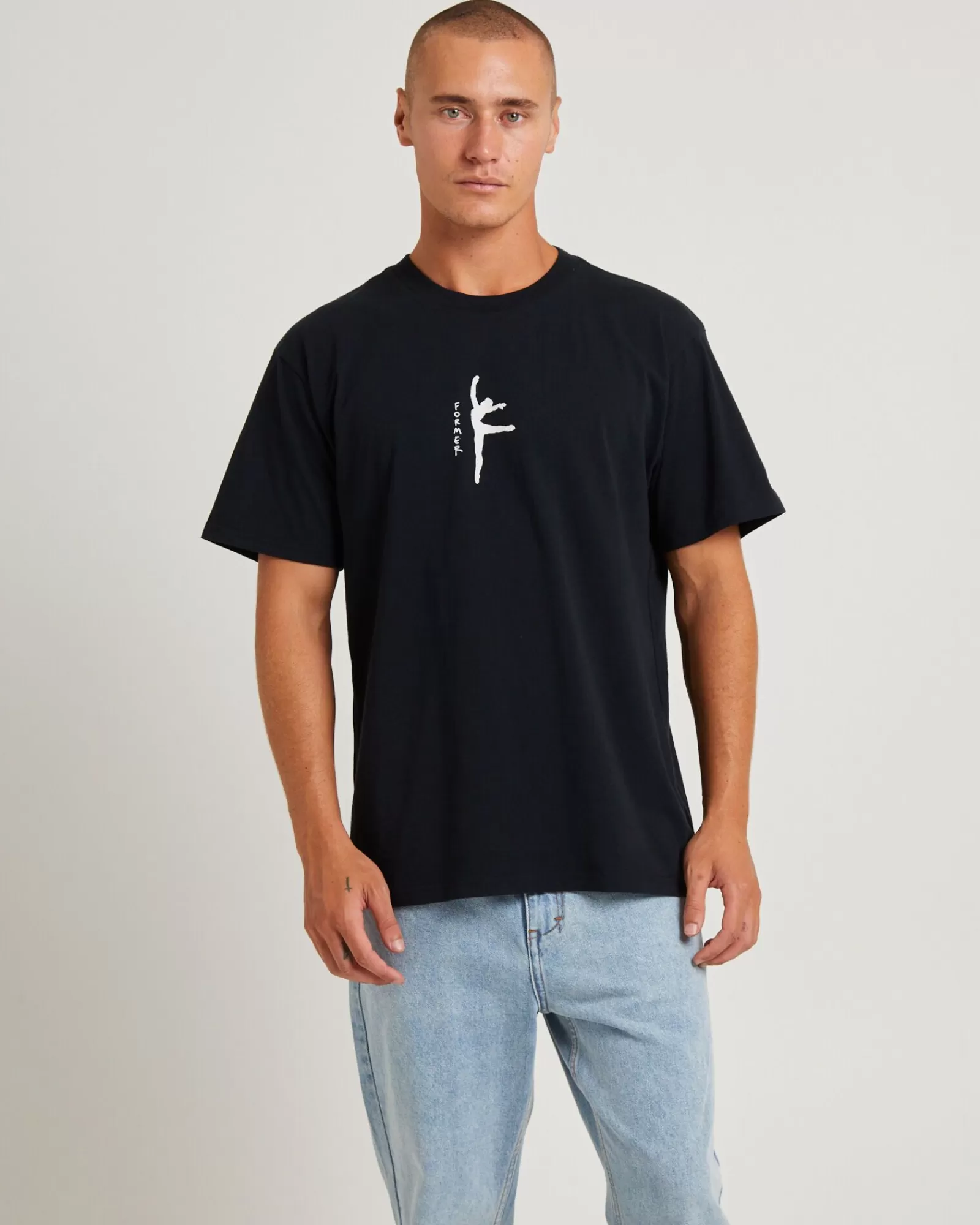 Cheap FORMER Suspension Short Sleeve T-Shirt Black