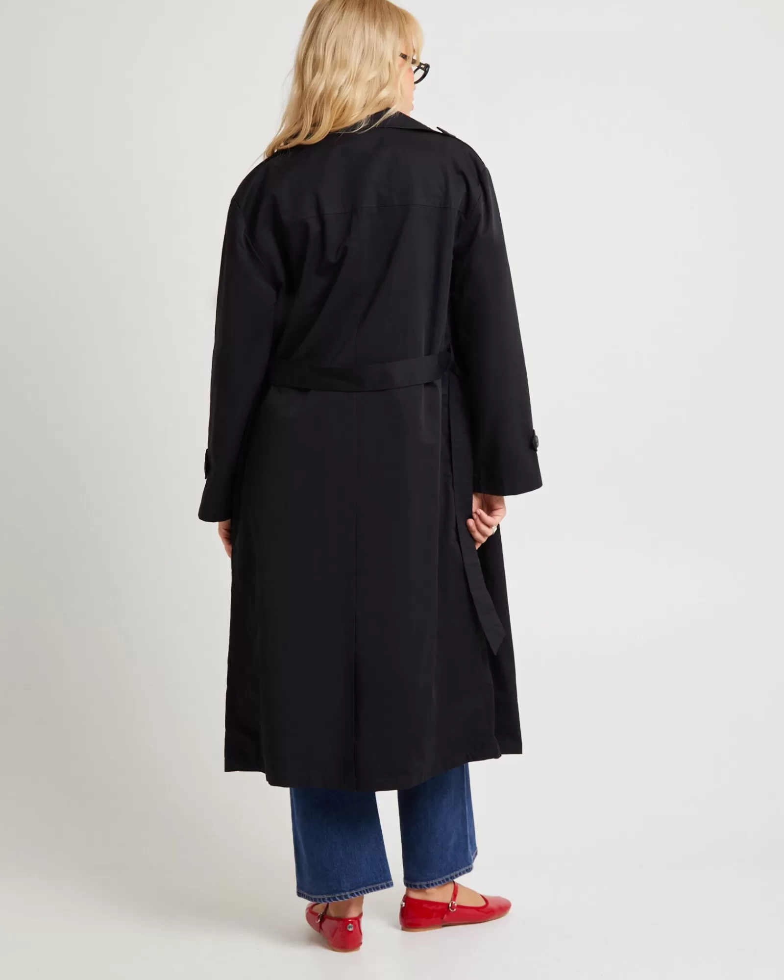 New SUBTITLED Tamika Trench Coat Black