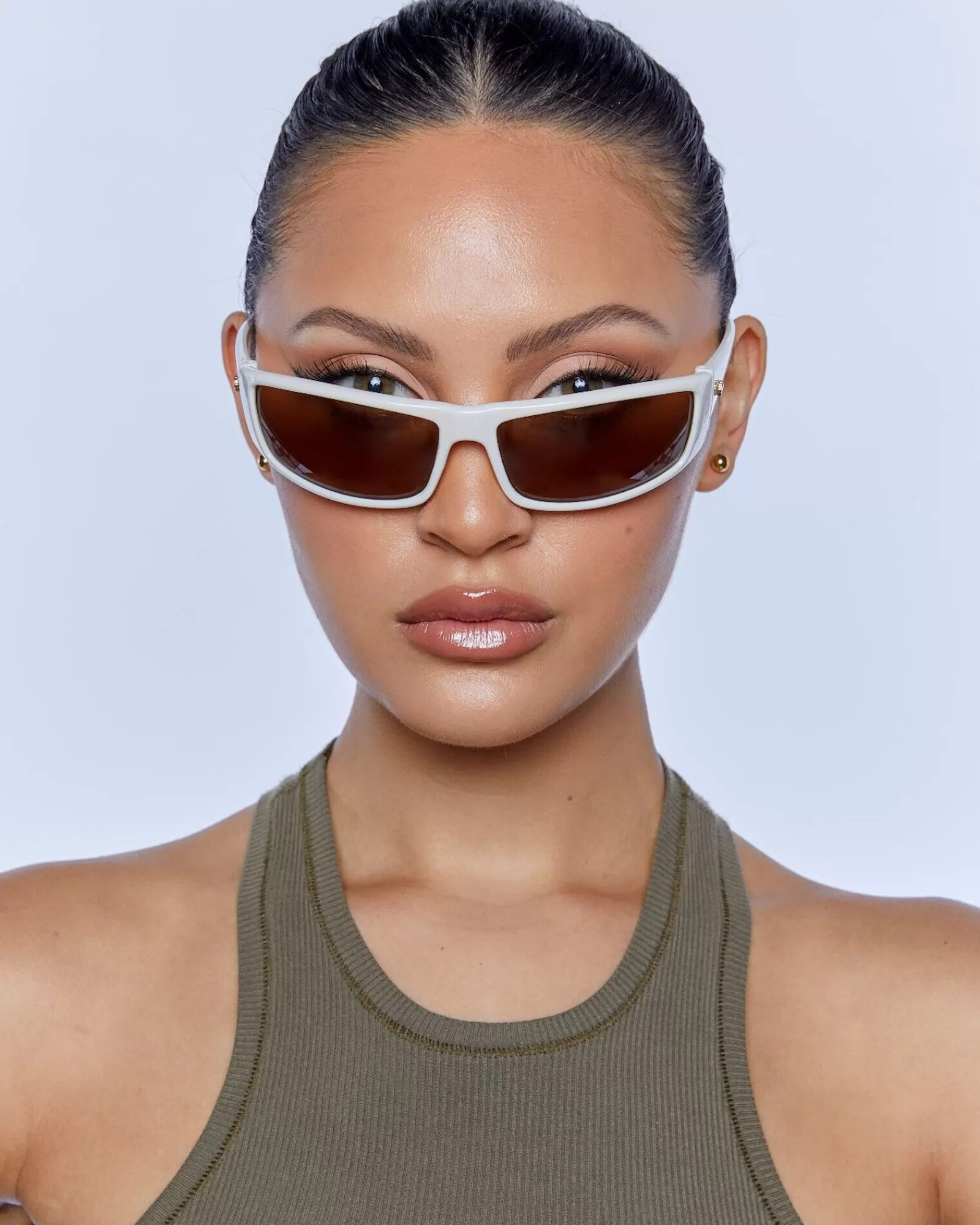 Flash Sale PETA AND JAIN Tempo Sunglasses Ivory Brown Mono