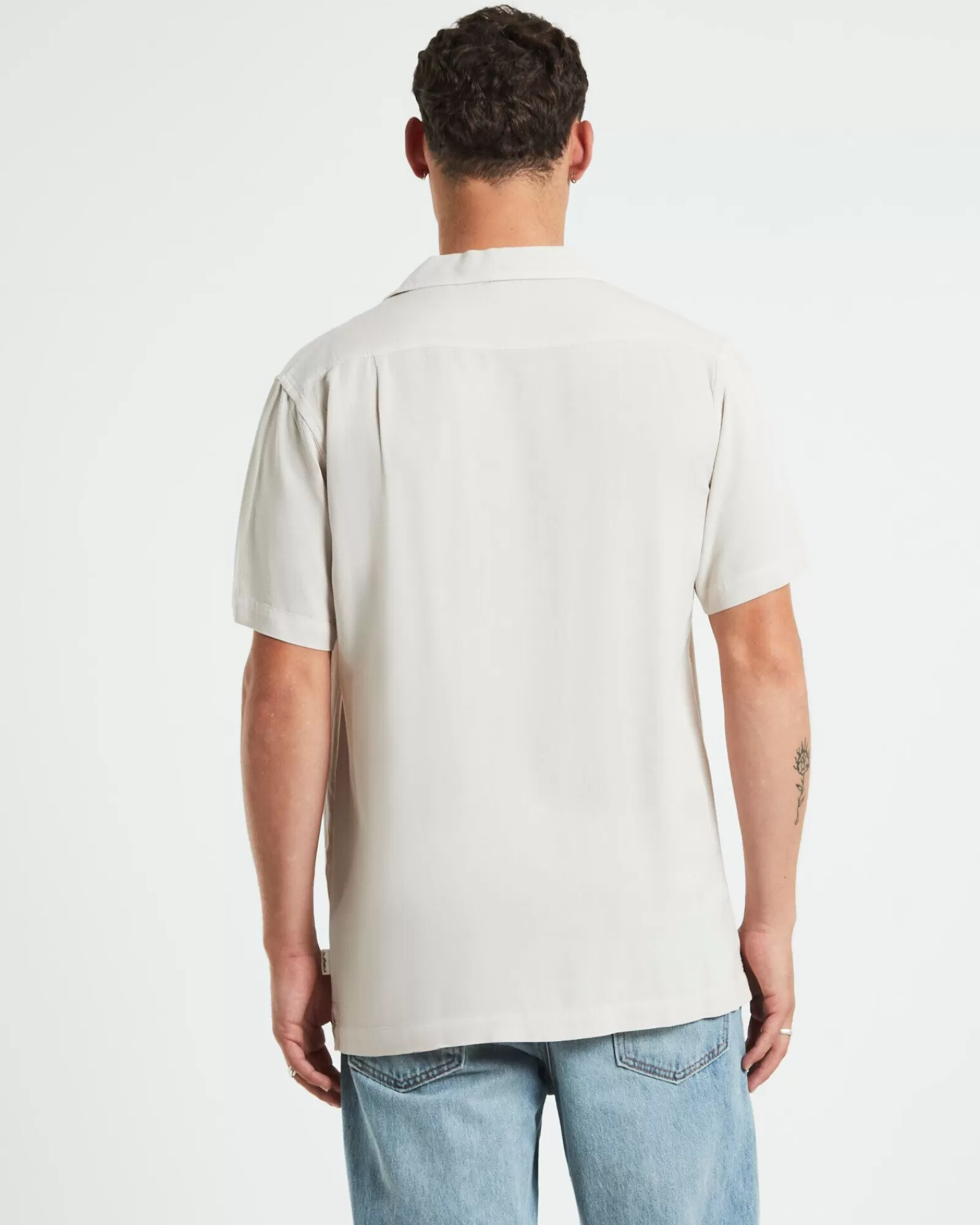 Sale INSIGHT The Reckoner Short Sleeve Shirt Stone