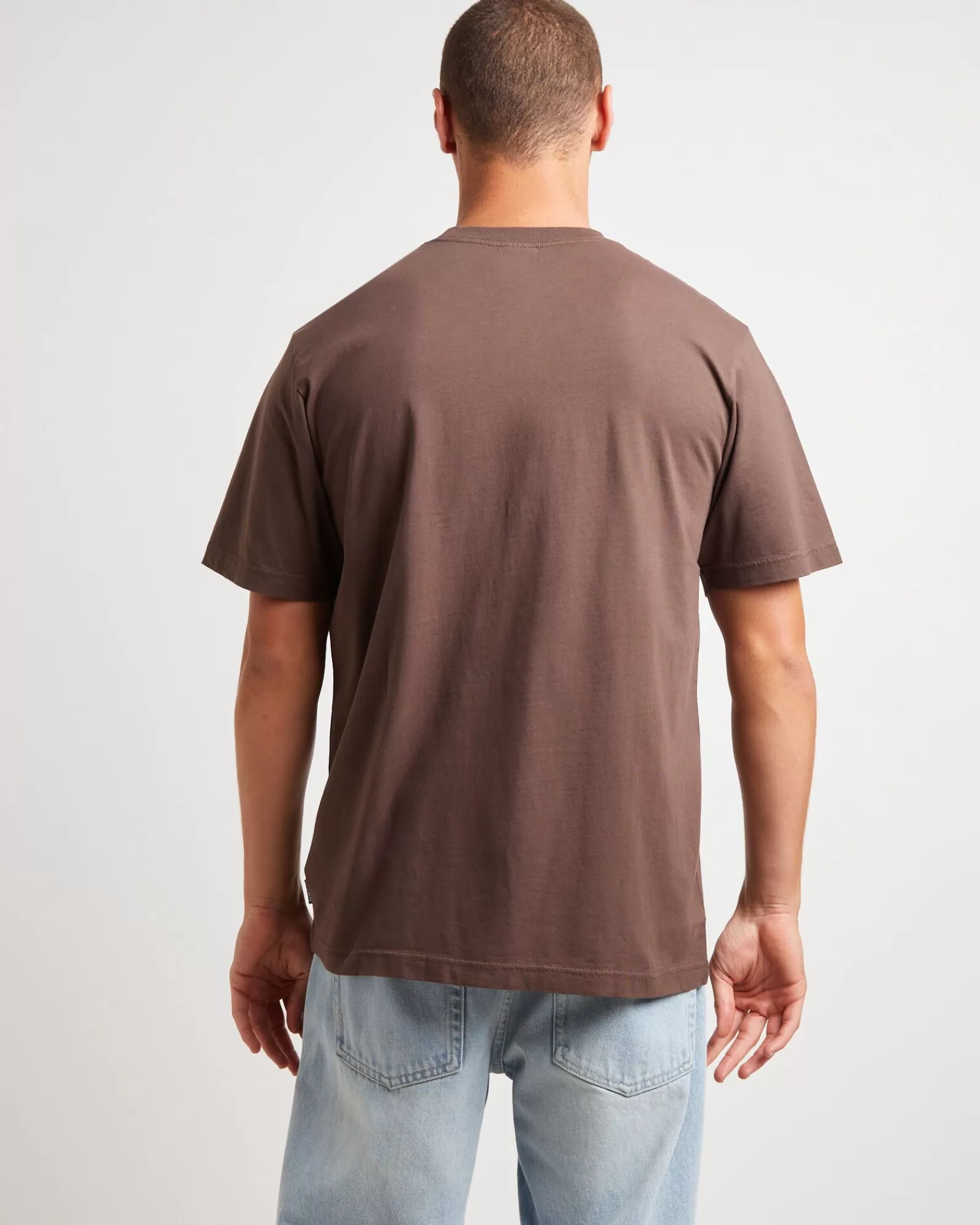 Clearance AFENDS Thrown Out Recycled Retro Fit T-Shirt In Earth Brown