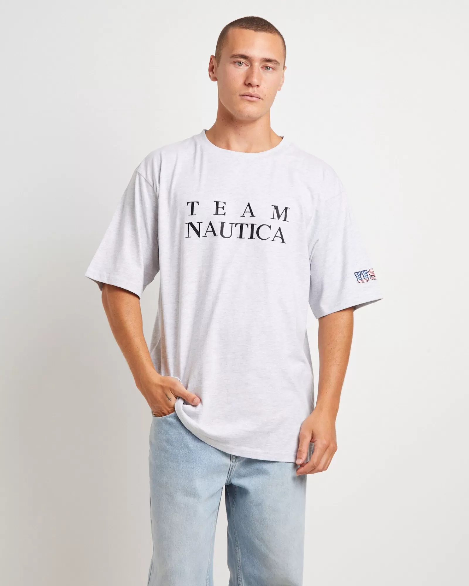 Hot NAUTICA Trela Short Sleeve T-Shirt In Ice Marle Grey