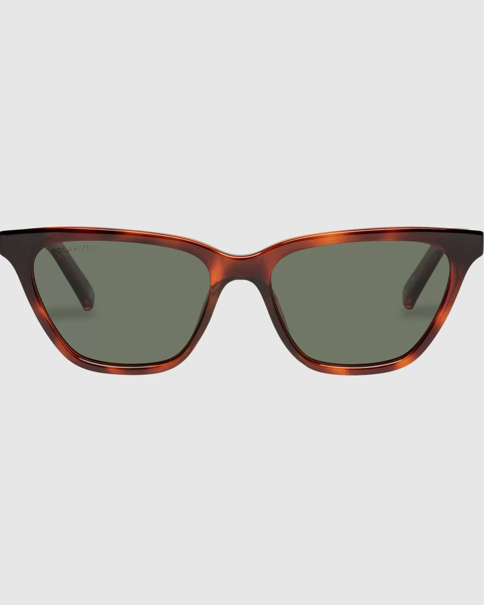 Shop LE SPECS Unfaithful Polarised Sunglasses Toffee Tort Khaki