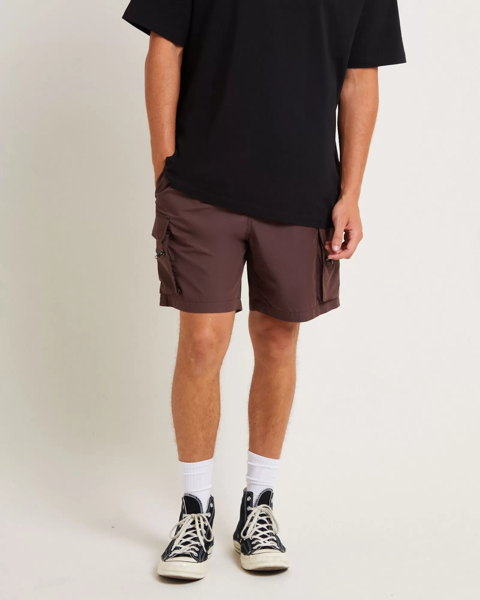 Outlet STANDARD JEAN CO Utility Shorts In Umber Brown