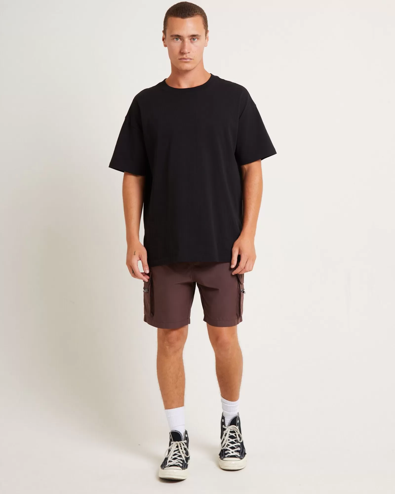 Outlet STANDARD JEAN CO Utility Shorts In Umber Brown